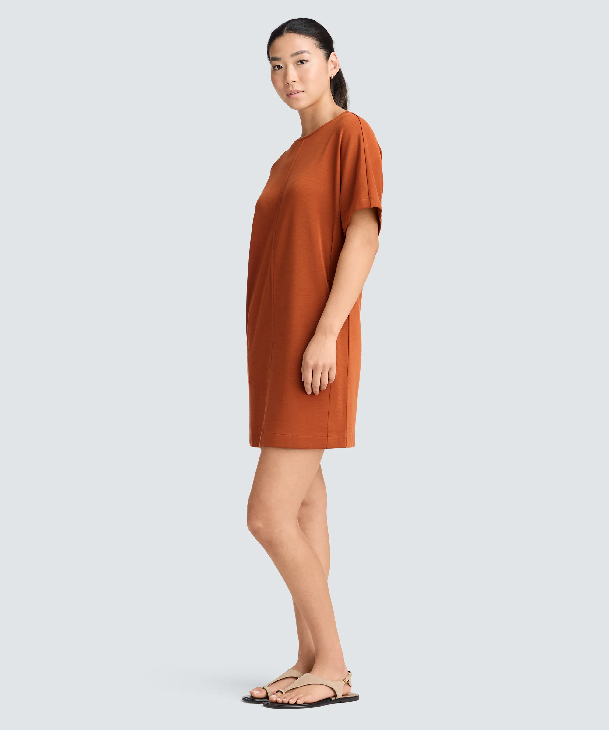 Women's Merino Boatneck T-Shirt Dress - Image 14