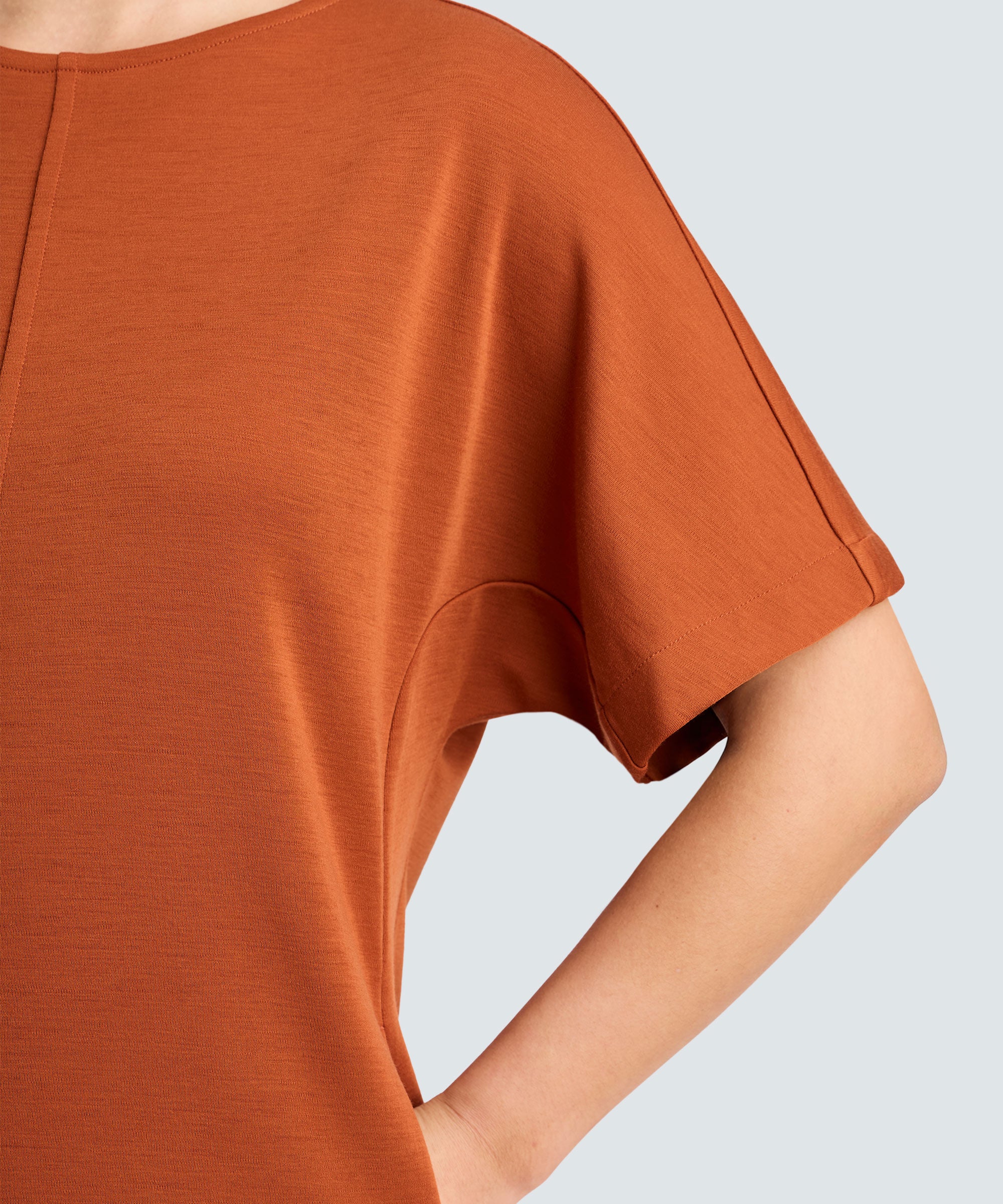 Women's Merino Boatneck T-Shirt Dress - Image 16