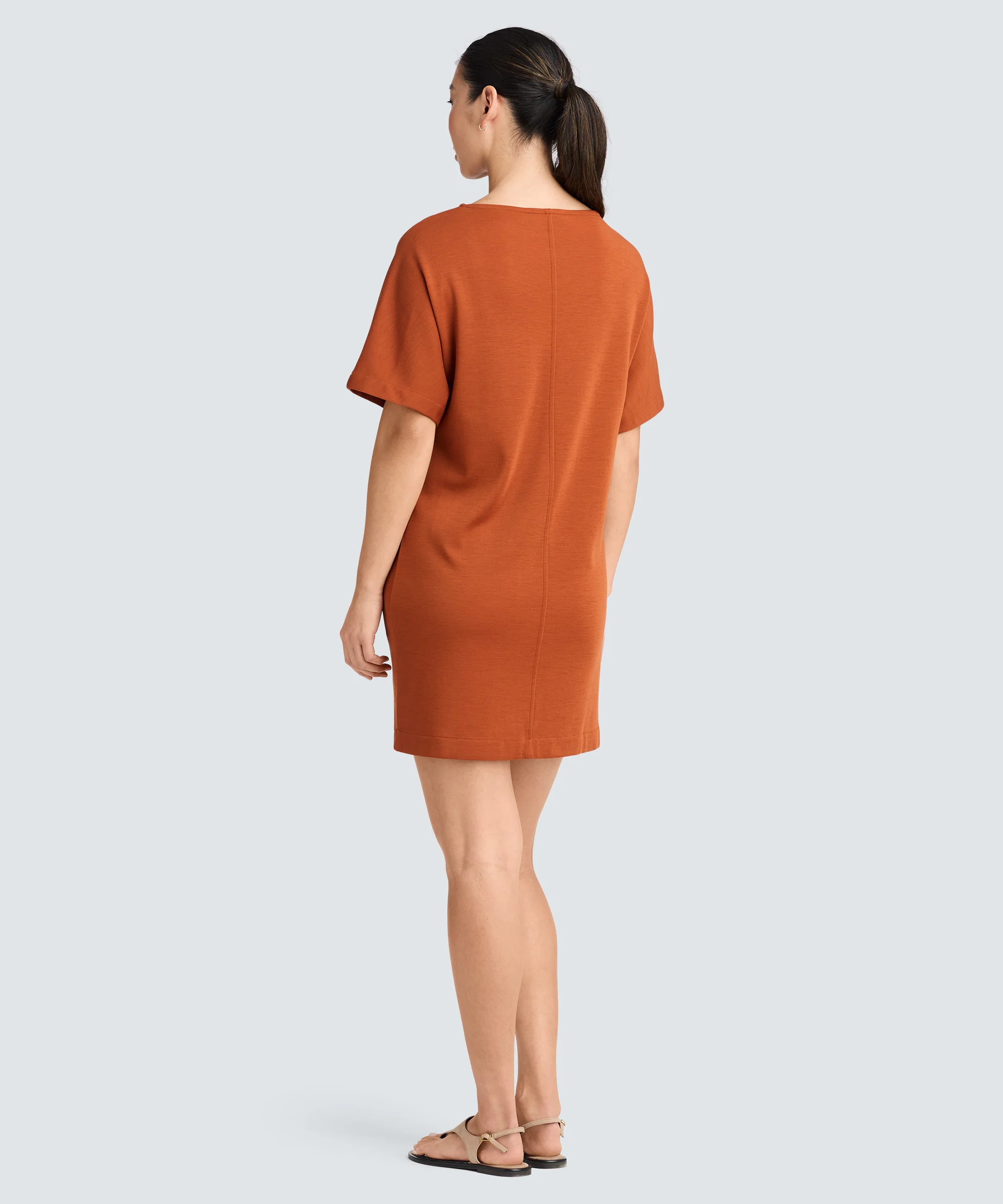 Women's Merino Boatneck T-Shirt Dress - Image 18