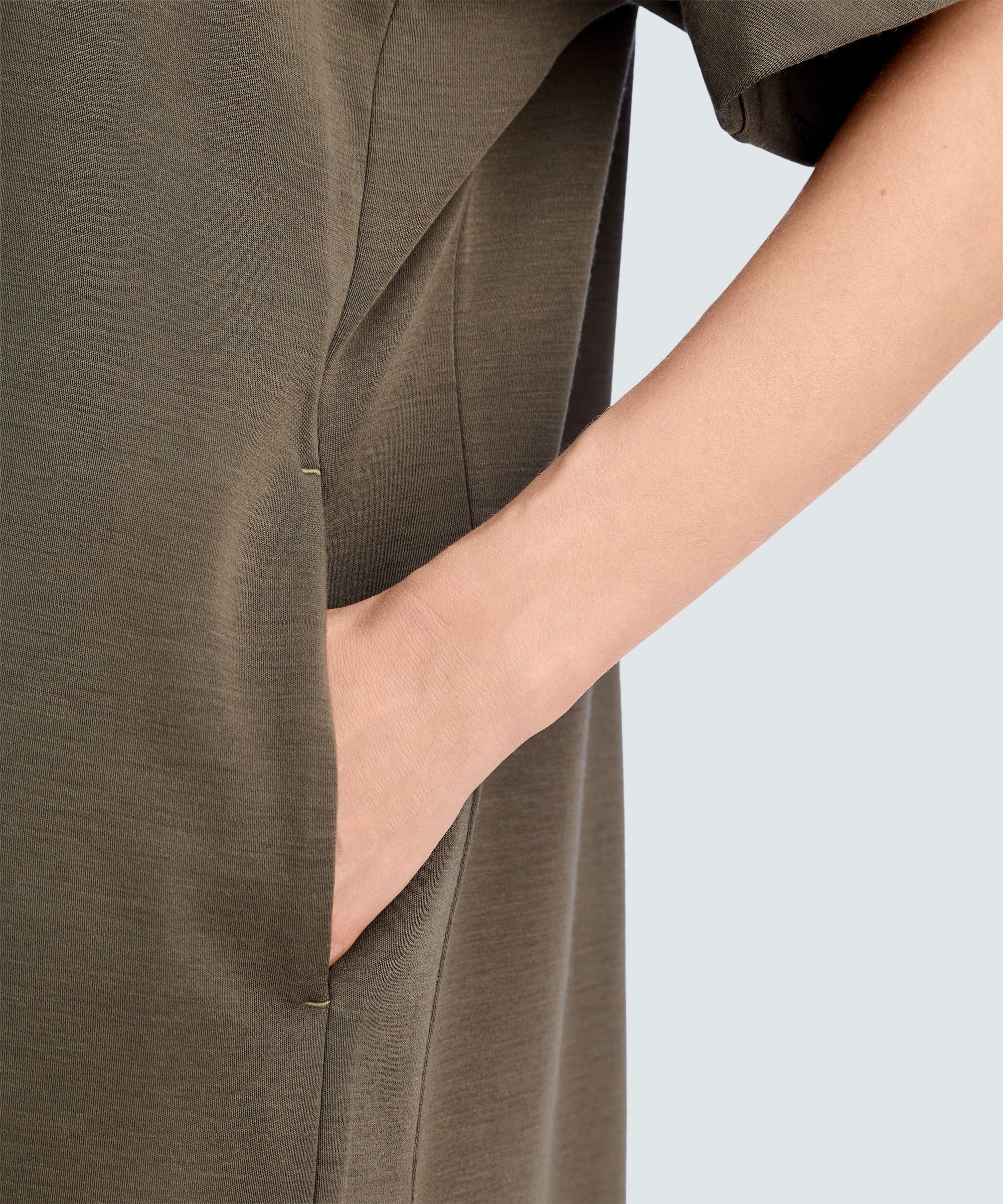 Women's Merino Boatneck T-Shirt Dress - Image 4