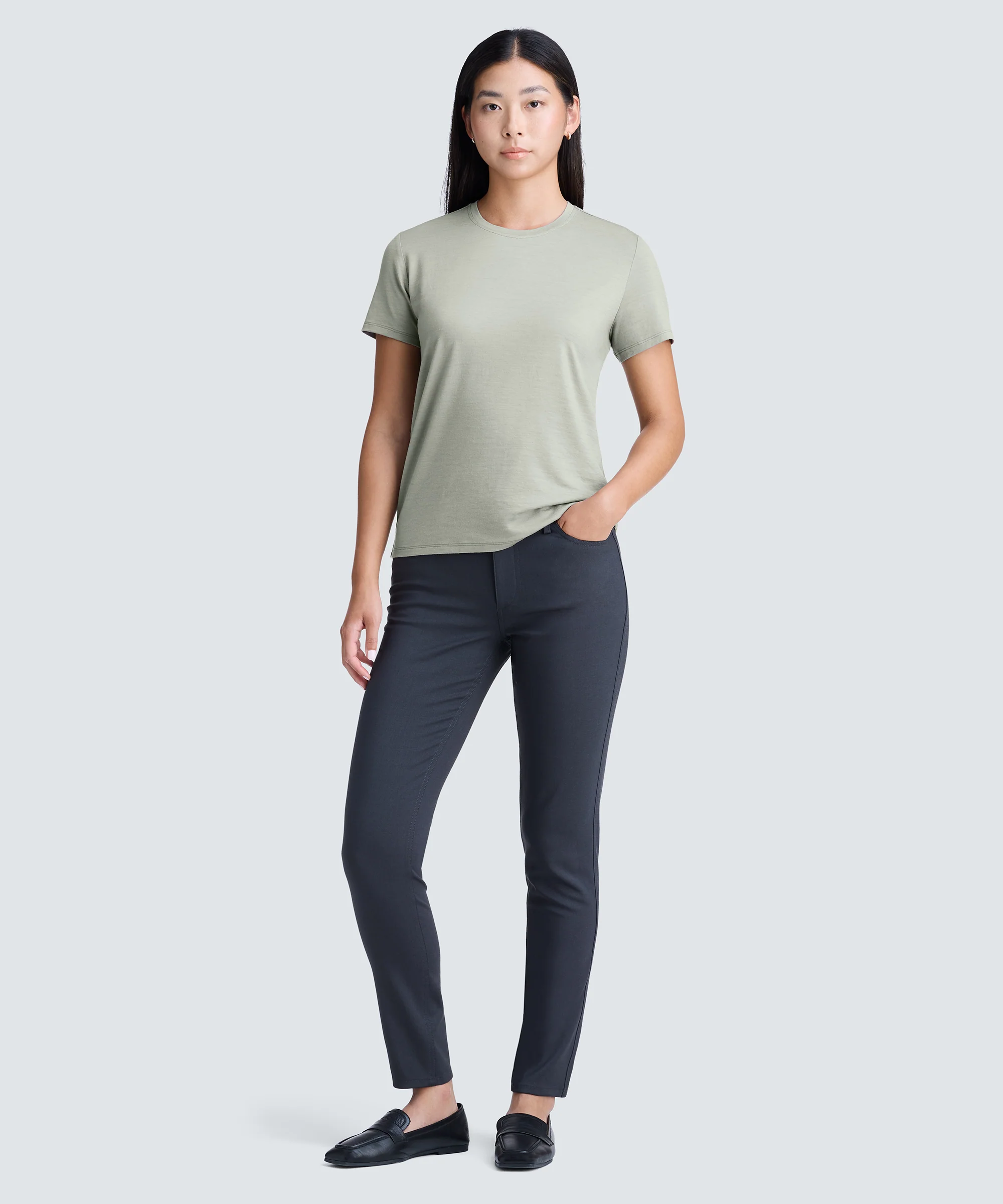 Women's Merino Crew Neck T-Shirt - Image 49