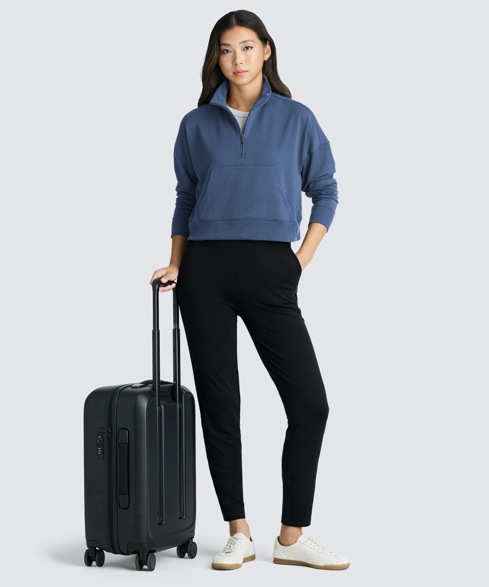 Women's Merino Cropped Quarter Zip - Image 16