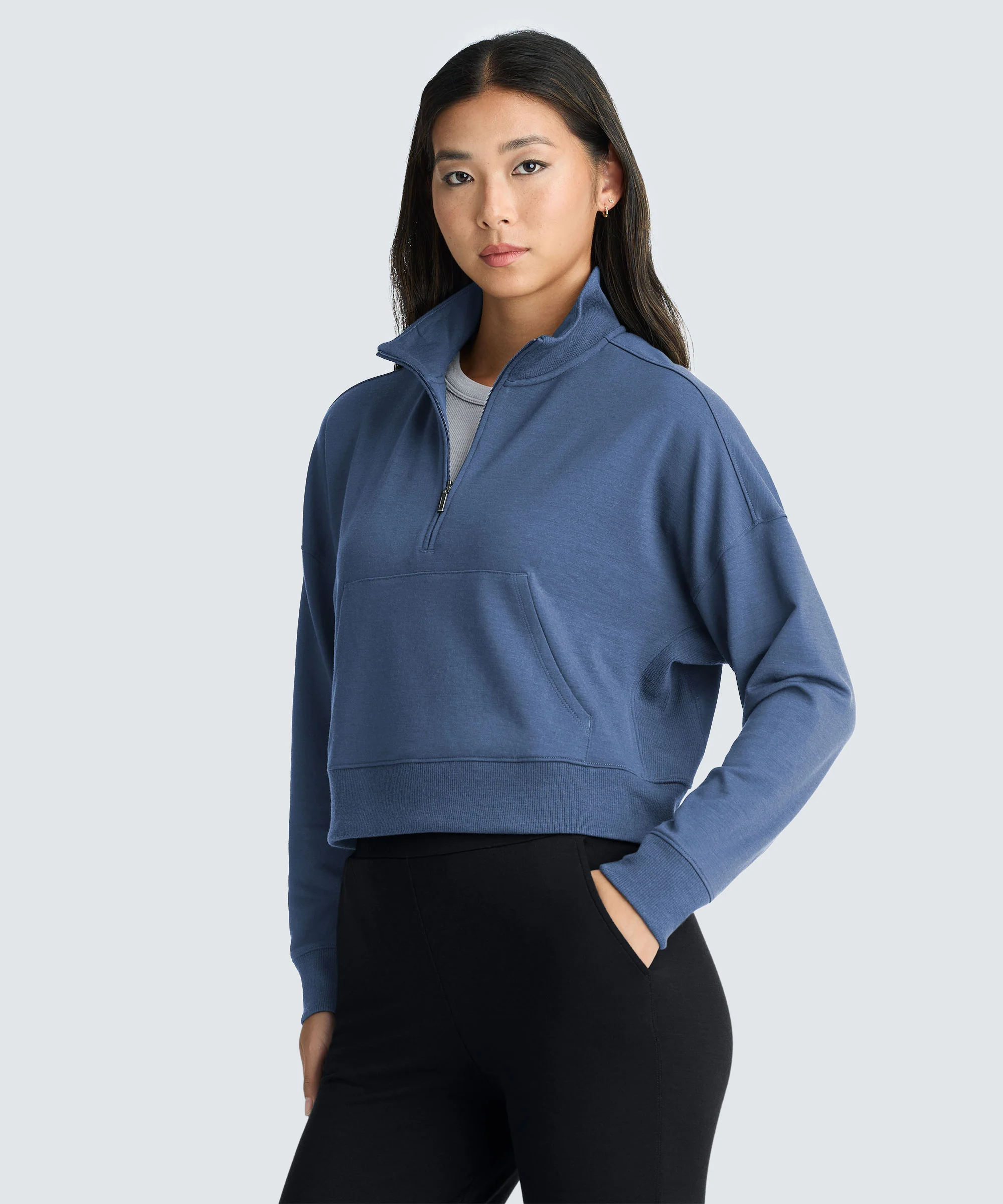 Women's Merino Cropped Quarter Zip - Image 17