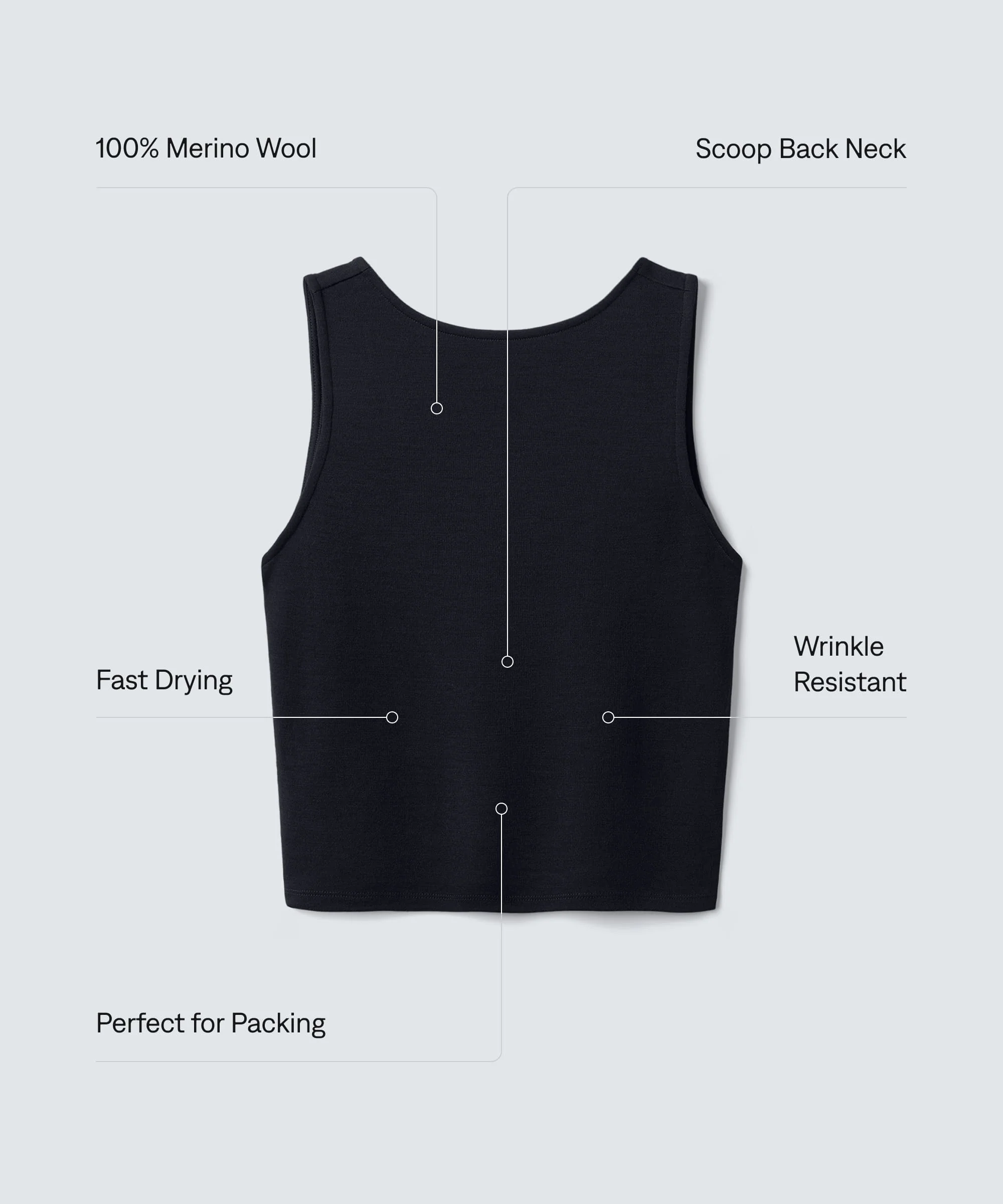 Women's Merino Cropped Tank - Image 13