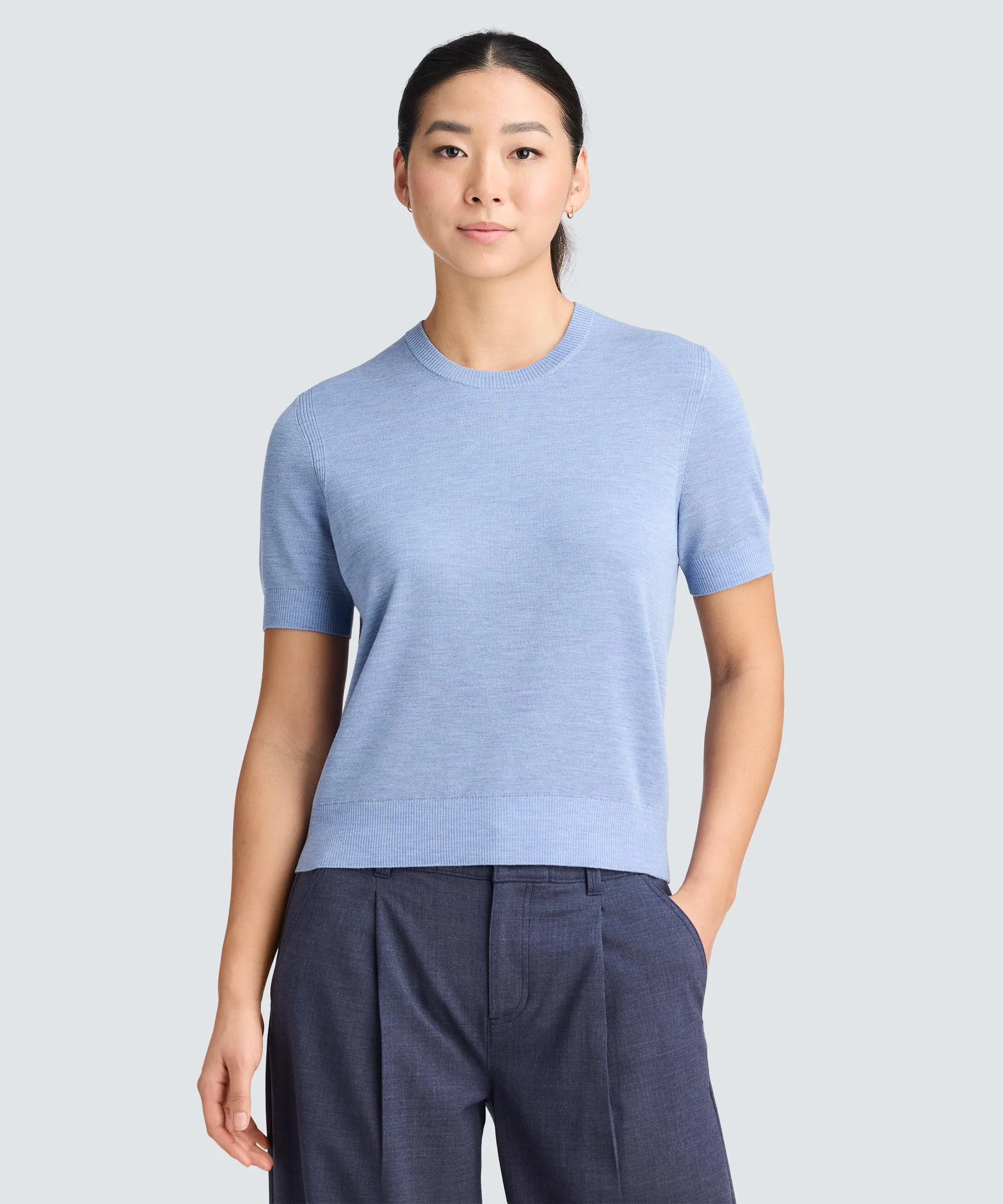 Women's Fine Knit Merino T-Shirt - Image 14