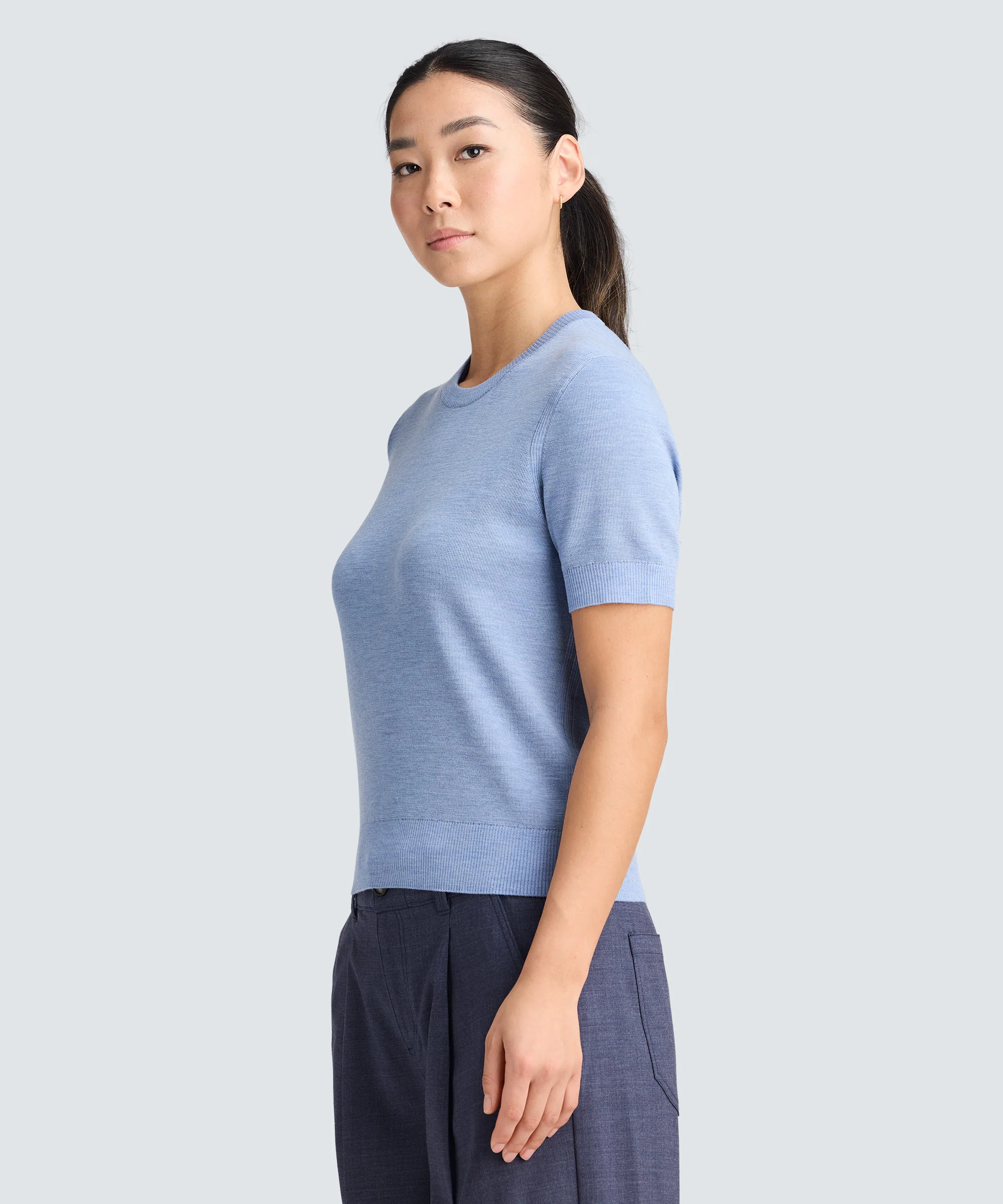 Women's Fine Knit Merino T-Shirt - Image 17