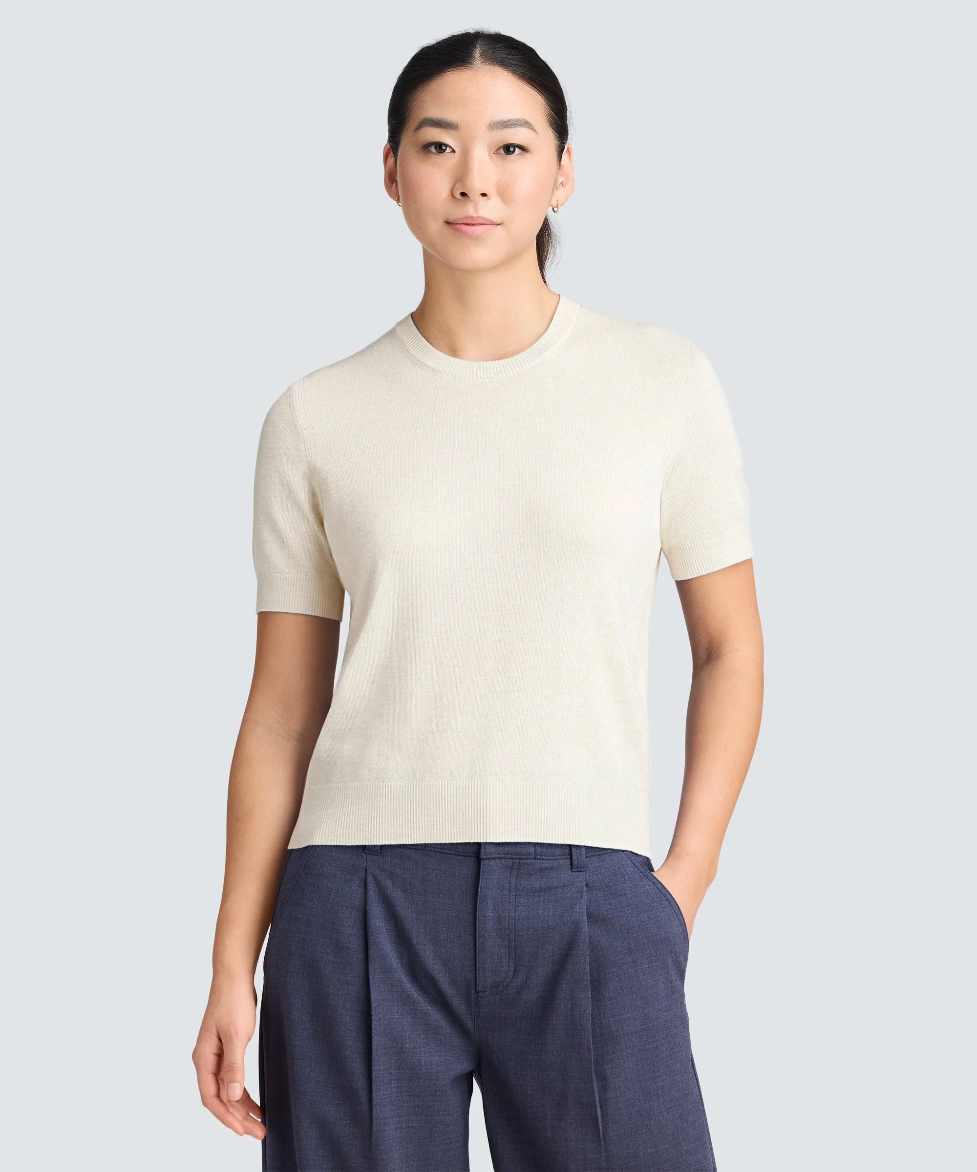 Women's Fine Knit Merino T-Shirt - Image 21