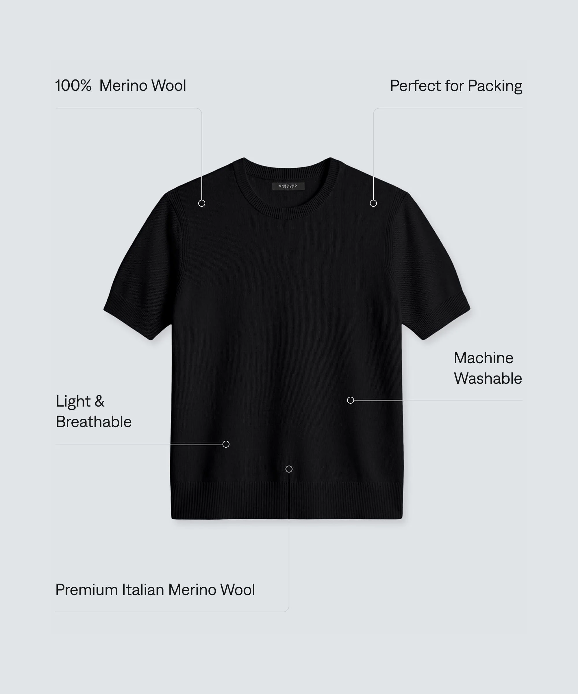 Women's Fine Knit Merino T-Shirt - Image 27