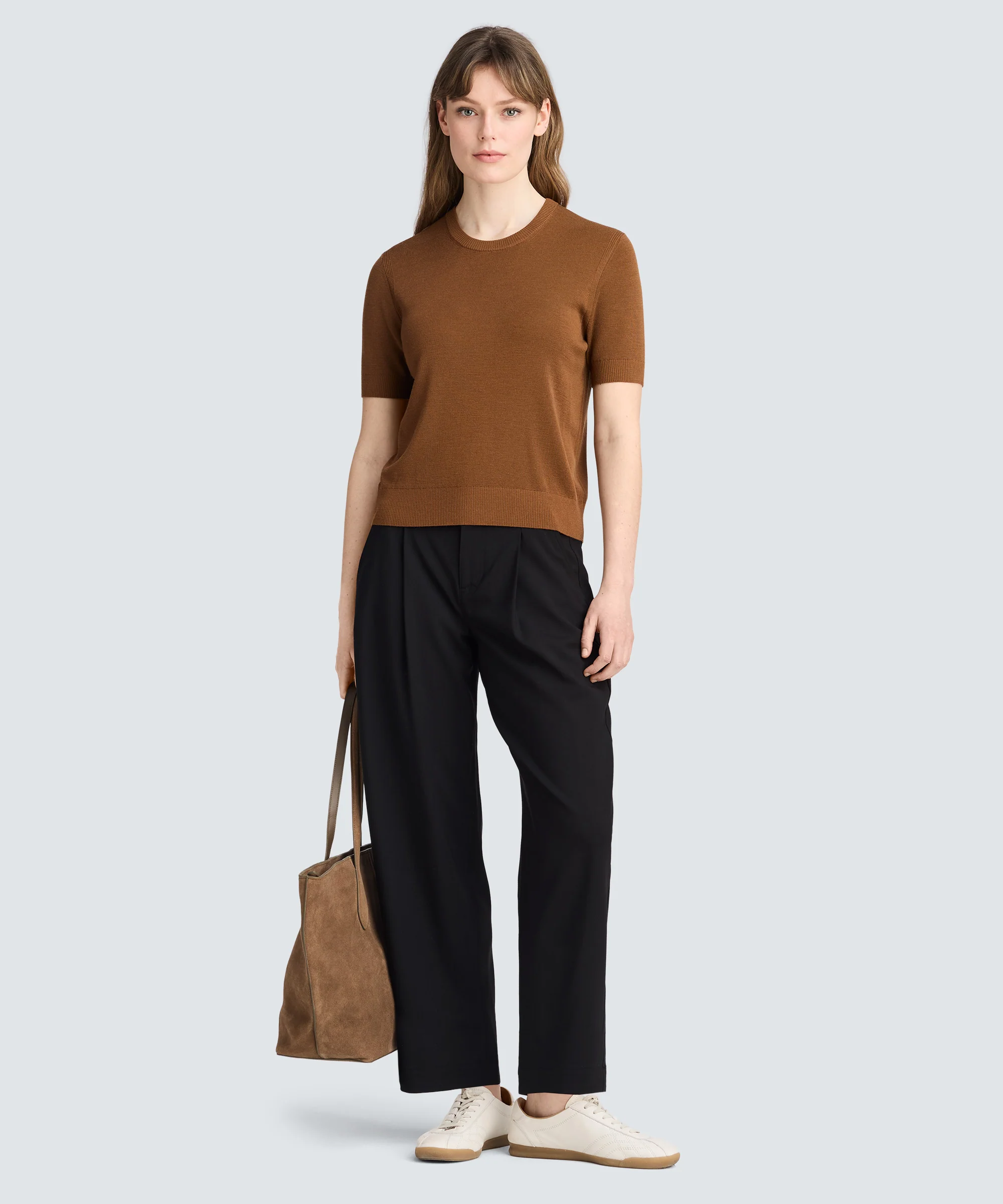 Women's Fine Knit Merino T-Shirt - Image 3