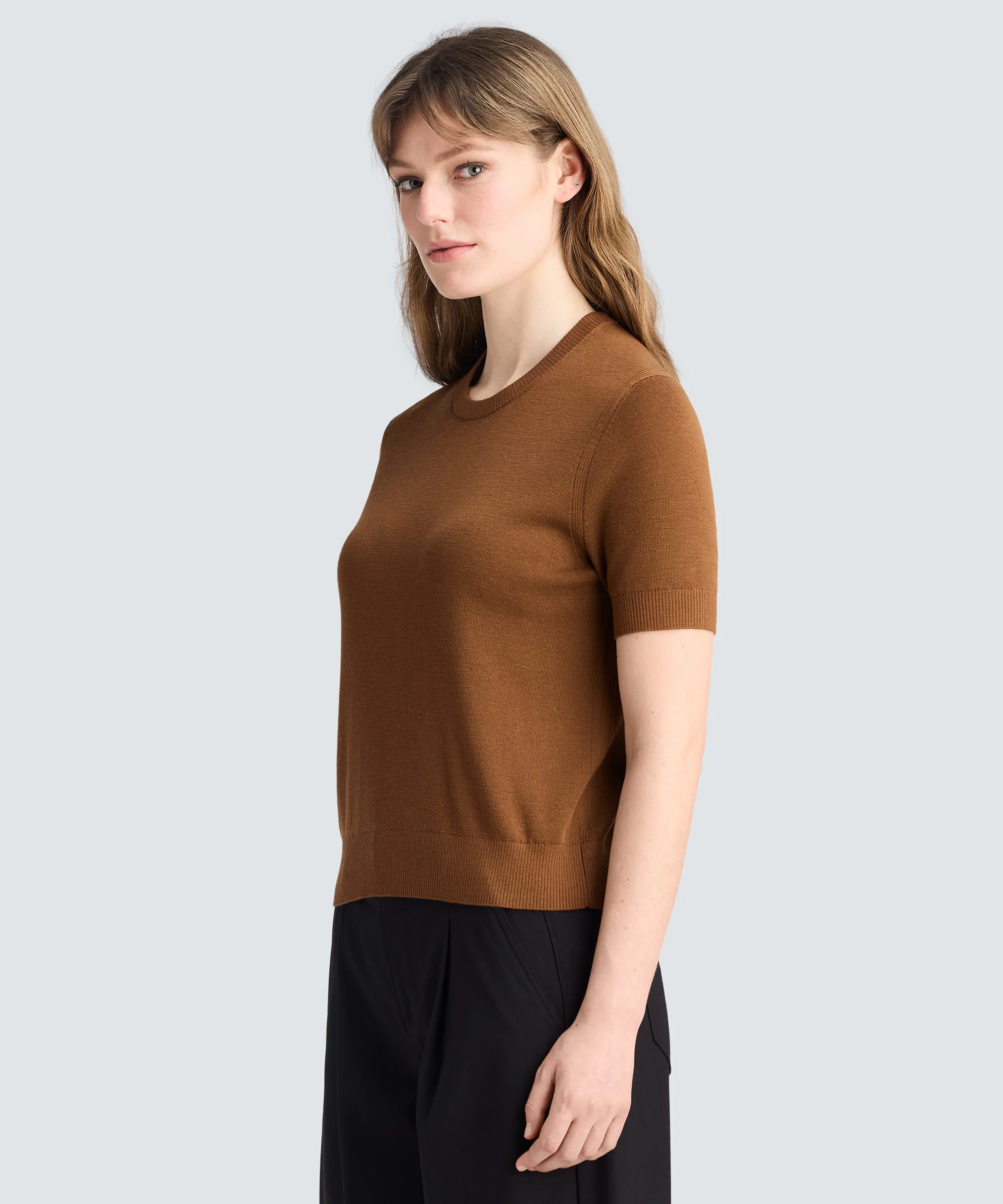 Women's Fine Knit Merino T-Shirt - Image 5
