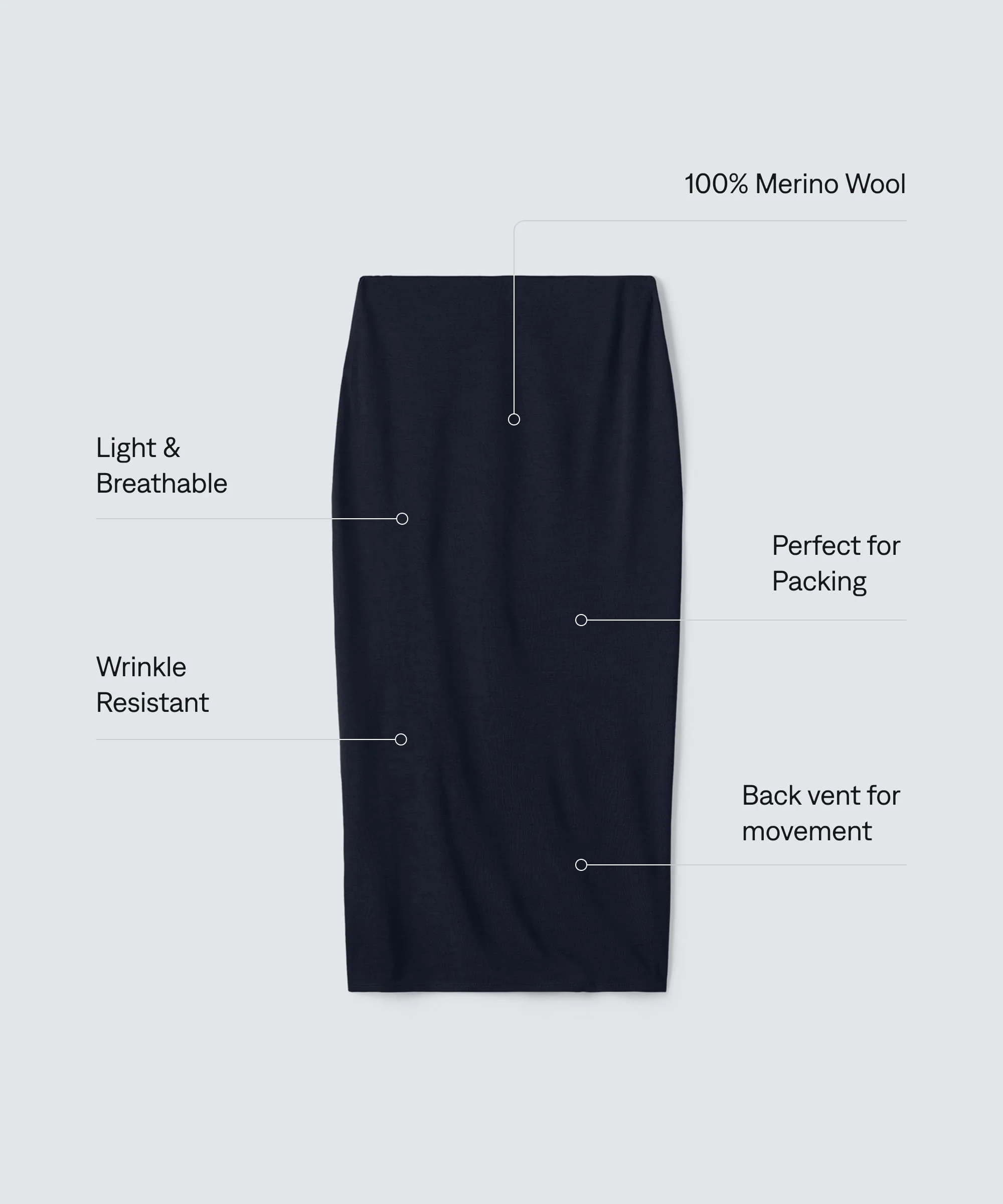 Women's Merino Maxi Skirt - Image 11