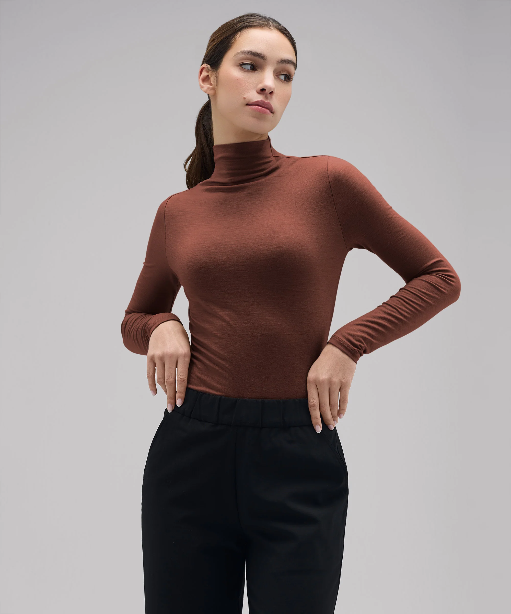 Women's Merino Mock Neck Top - Image 17