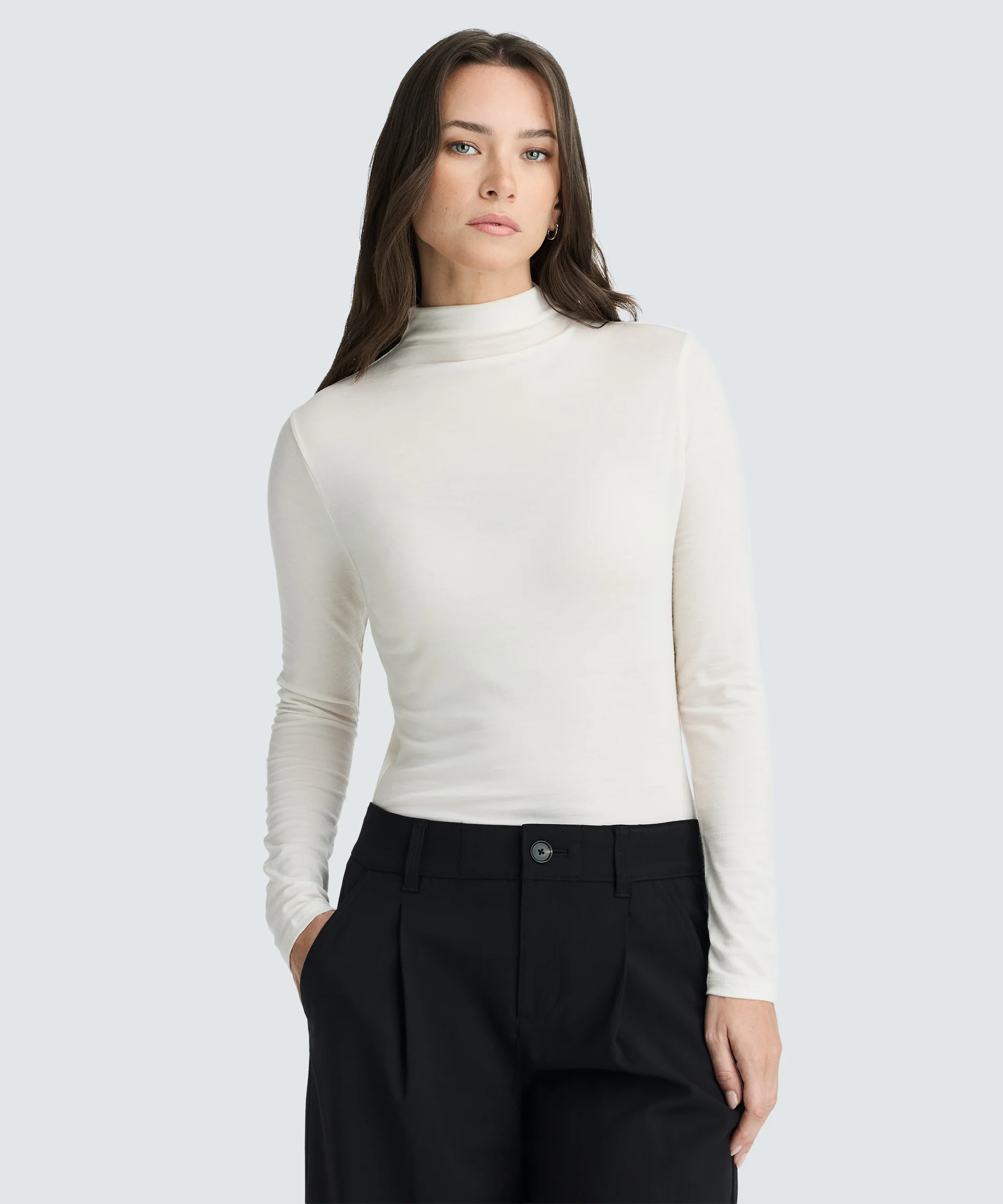 Women's Merino Mock Neck Top - Image 35