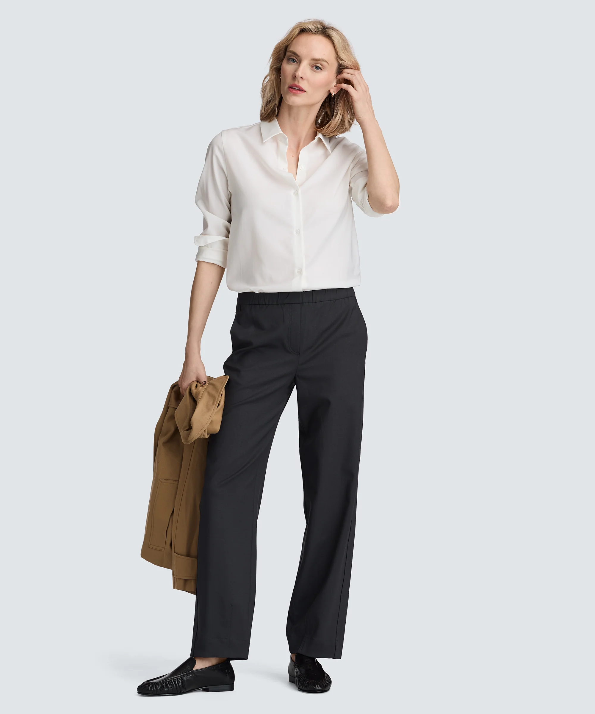 Women's Merino Poplin Button-Up - Image 17