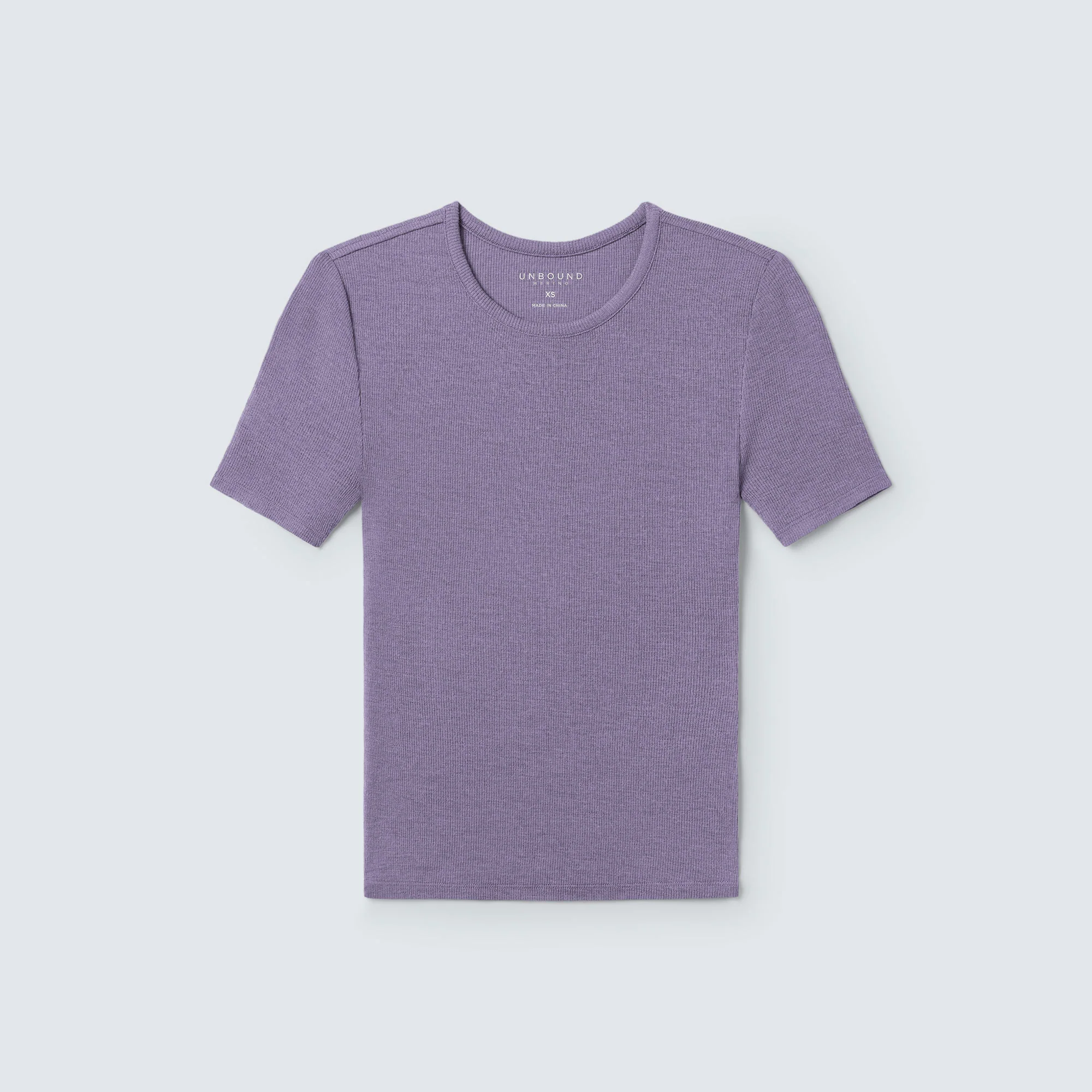 Women's Rib Fitted Crew Neck T-Shirt - Image 12