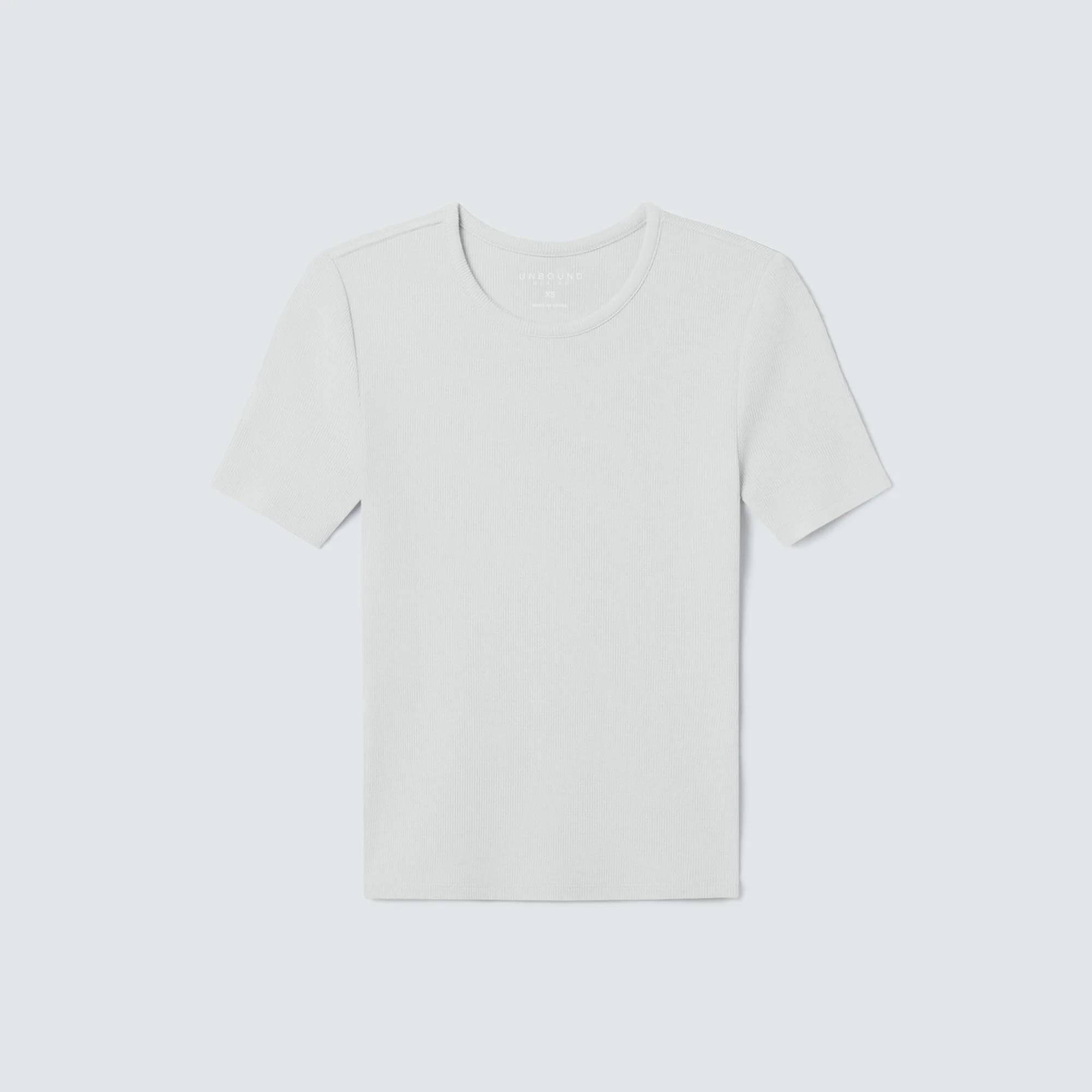 Women's Rib Fitted Crew Neck T-Shirt - Image 18