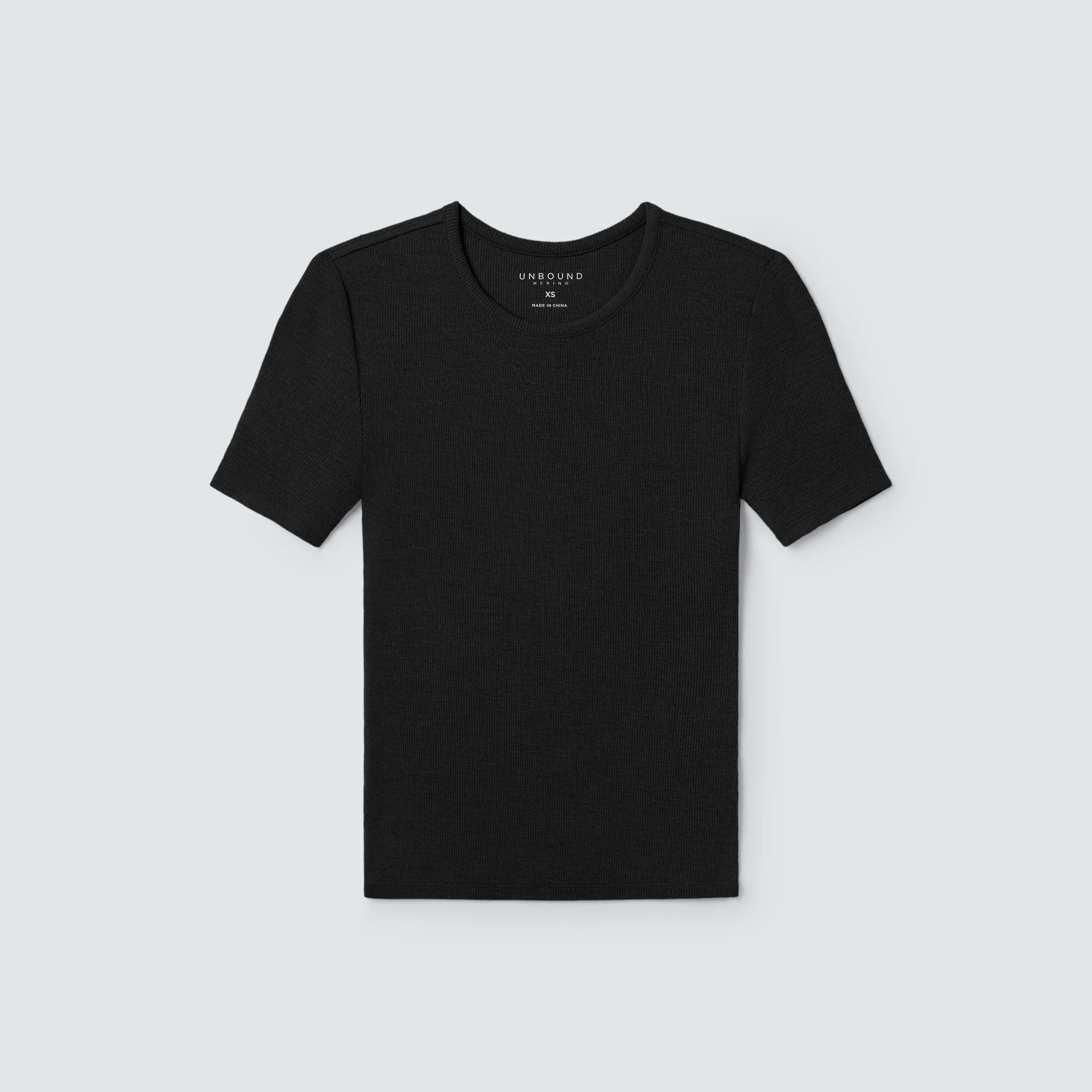 Women's Rib Fitted Crew Neck T-Shirt - Image 28