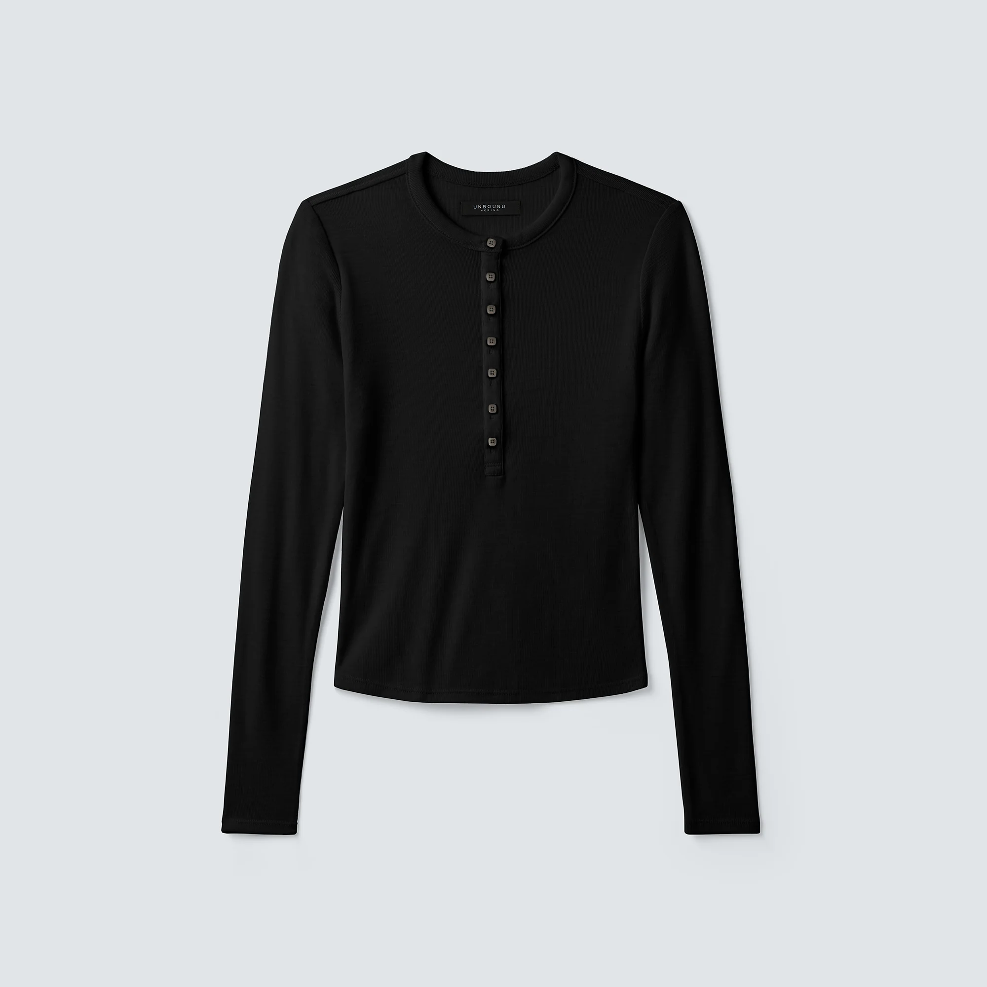 Women's Merino Rib Henley - Image 10