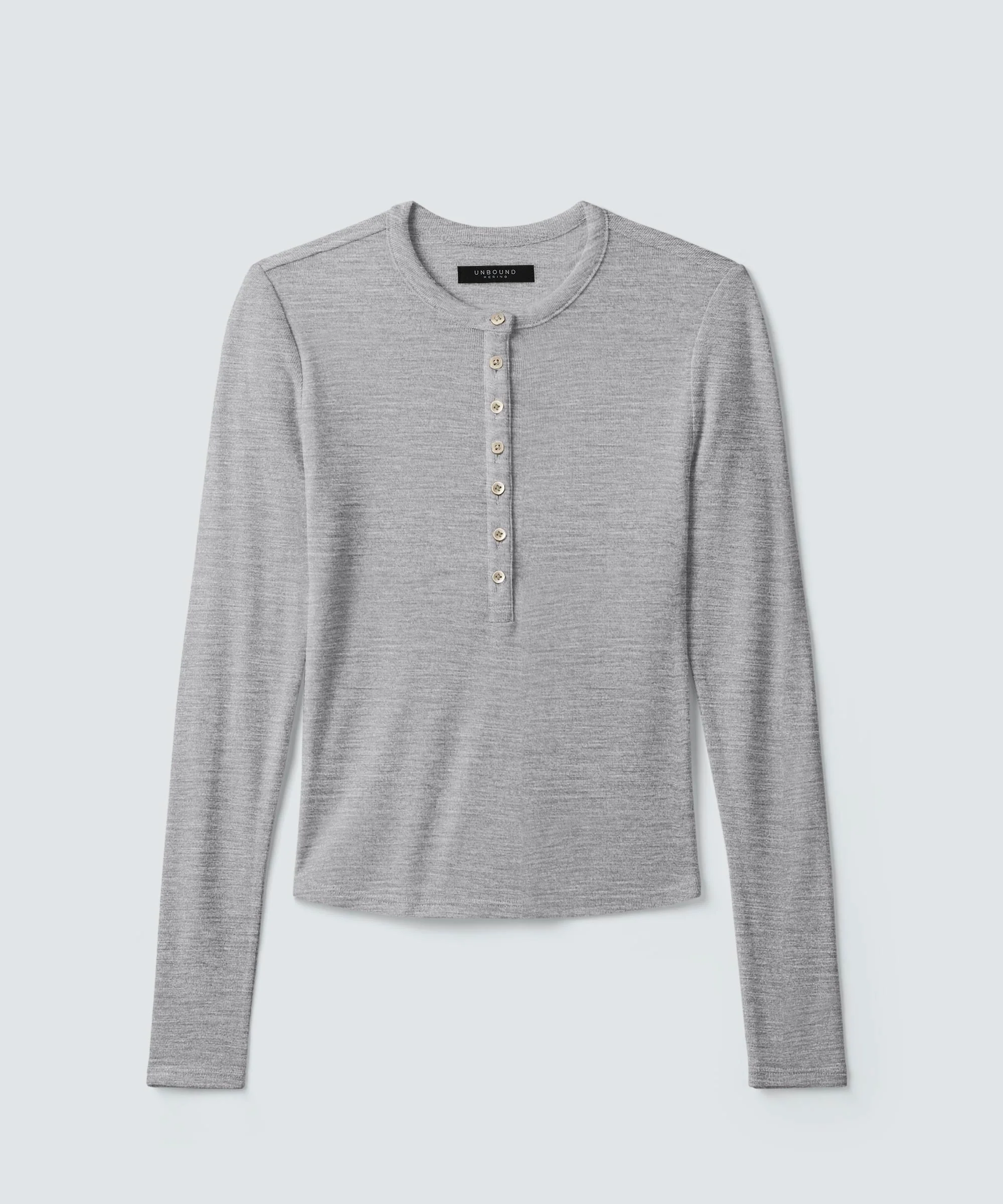 Women's Merino Rib Henley - Image 15