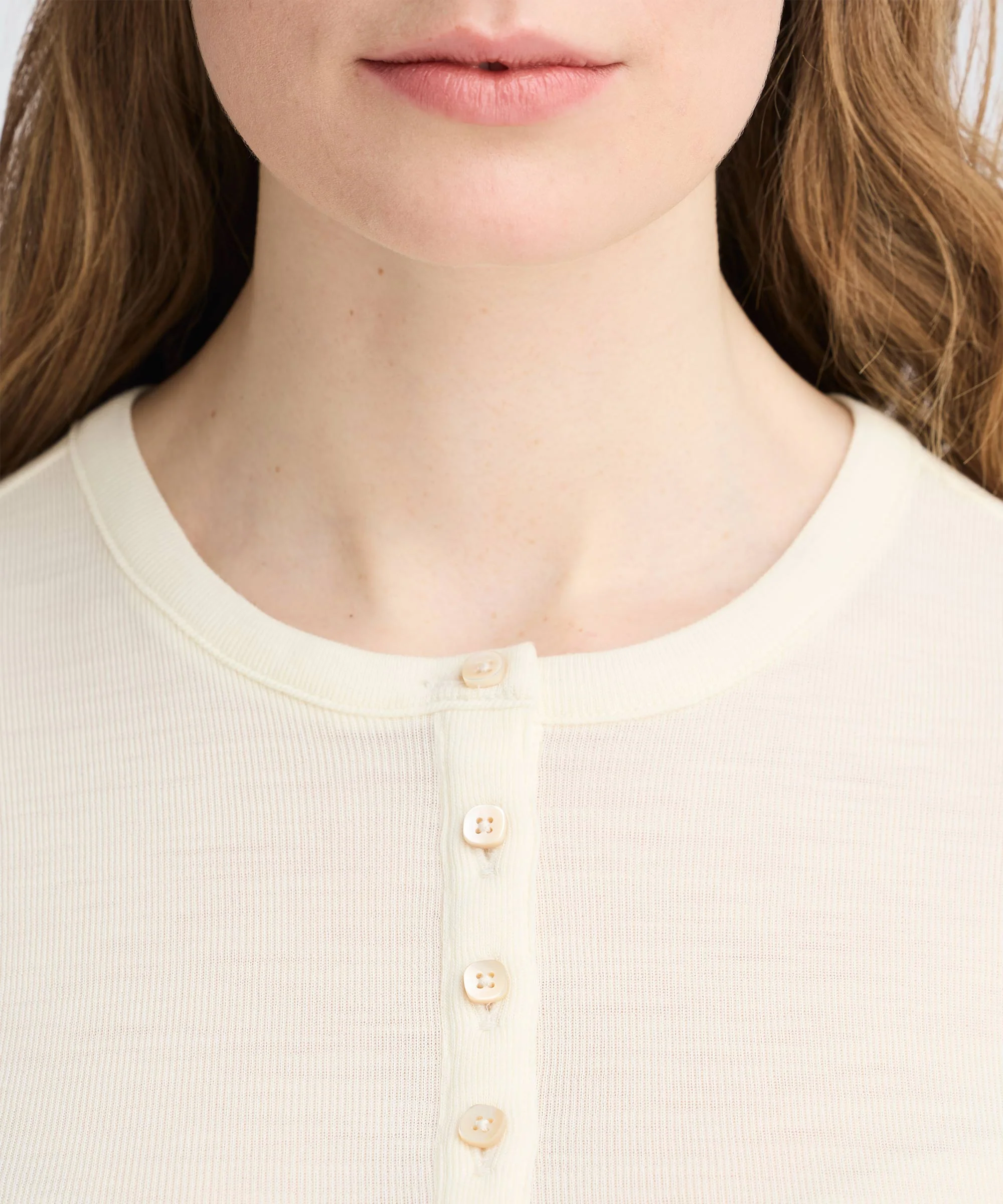 Women's Merino Rib Henley - Image 18