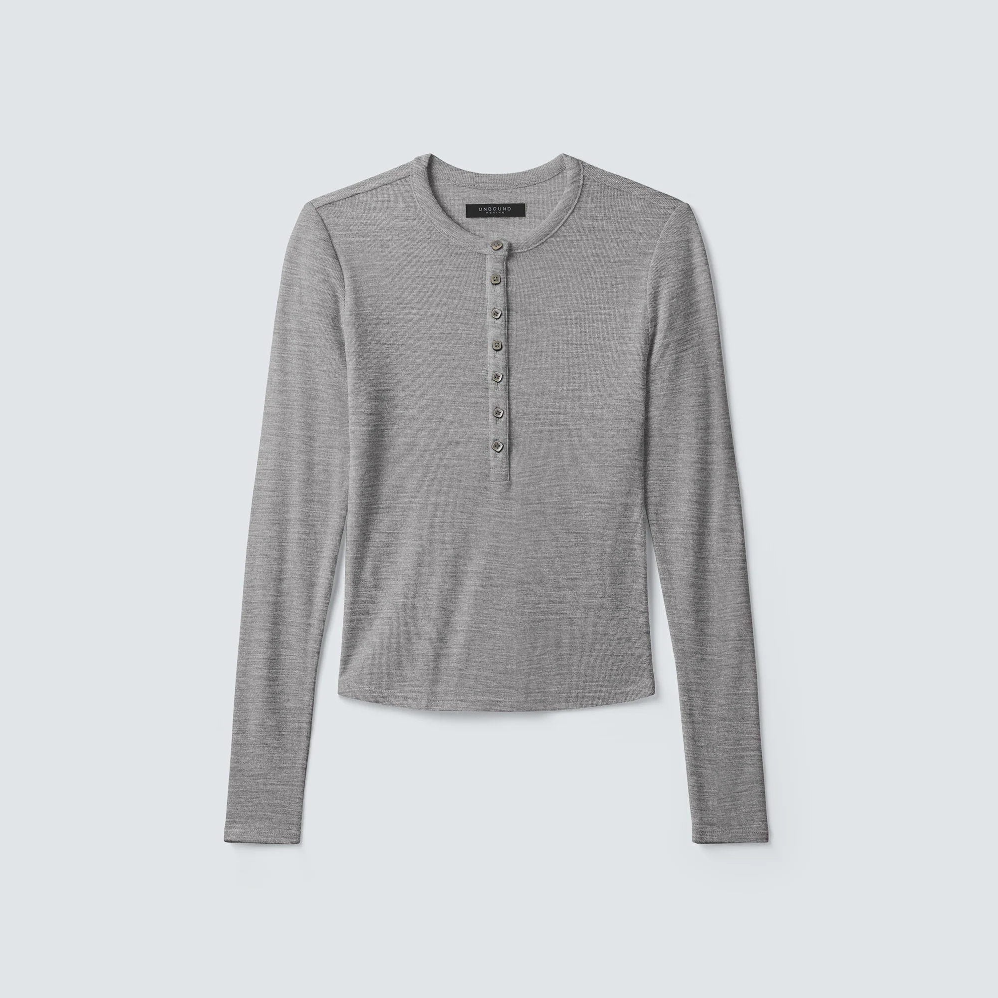 Women's Merino Rib Henley - Image 5