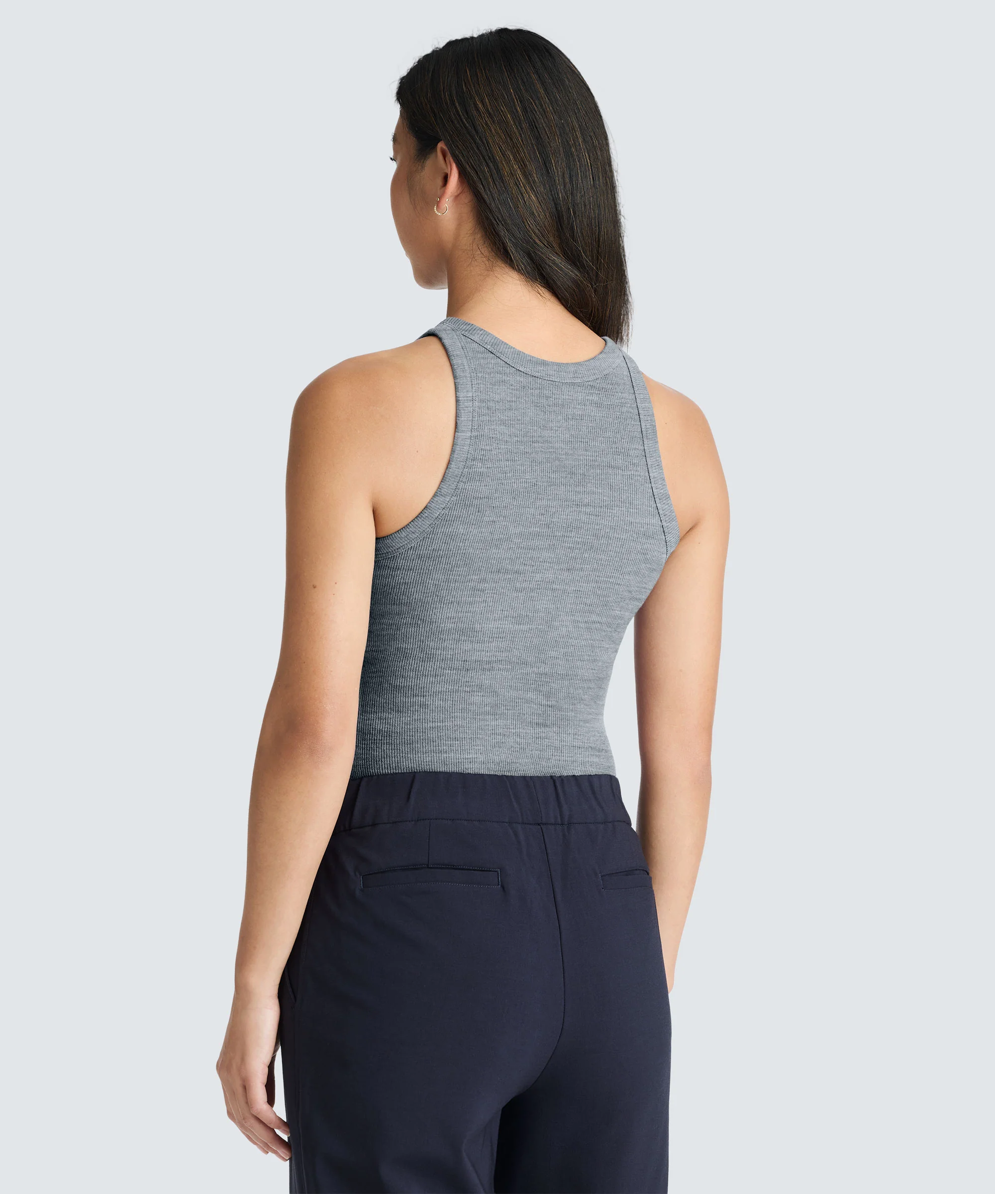 Women's Merino Rib Racer Tank - Image 10