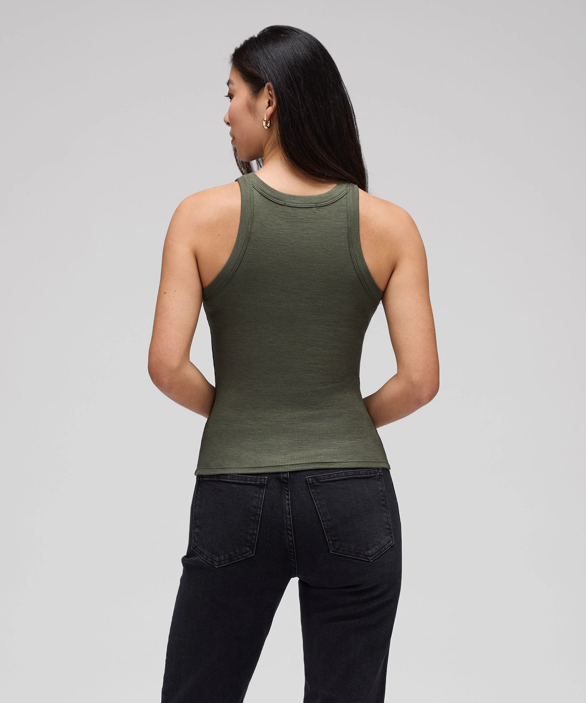 Women's Merino Rib Racer Tank - Image 22