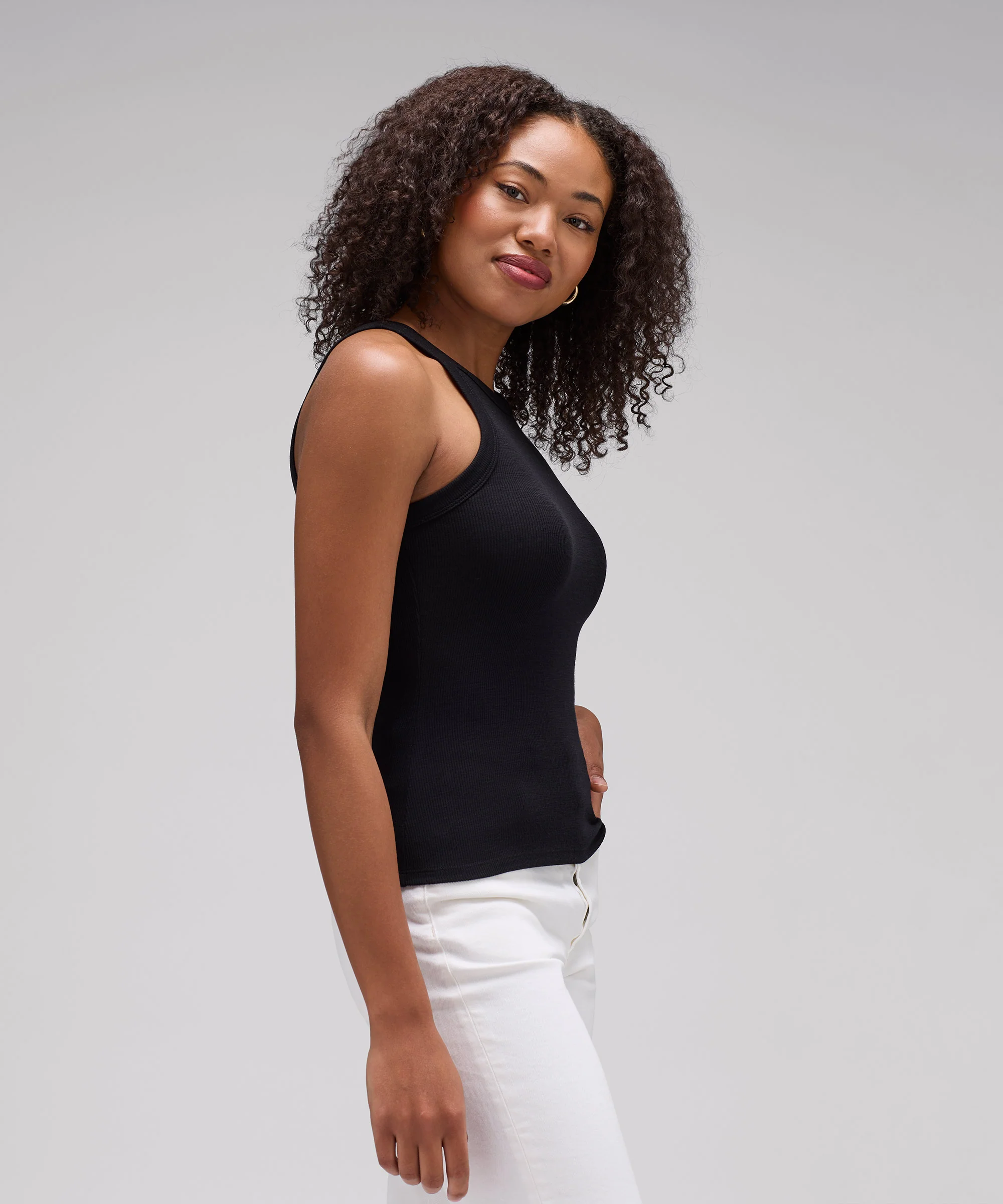 Women's Merino Rib Racer Tank - Image 24
