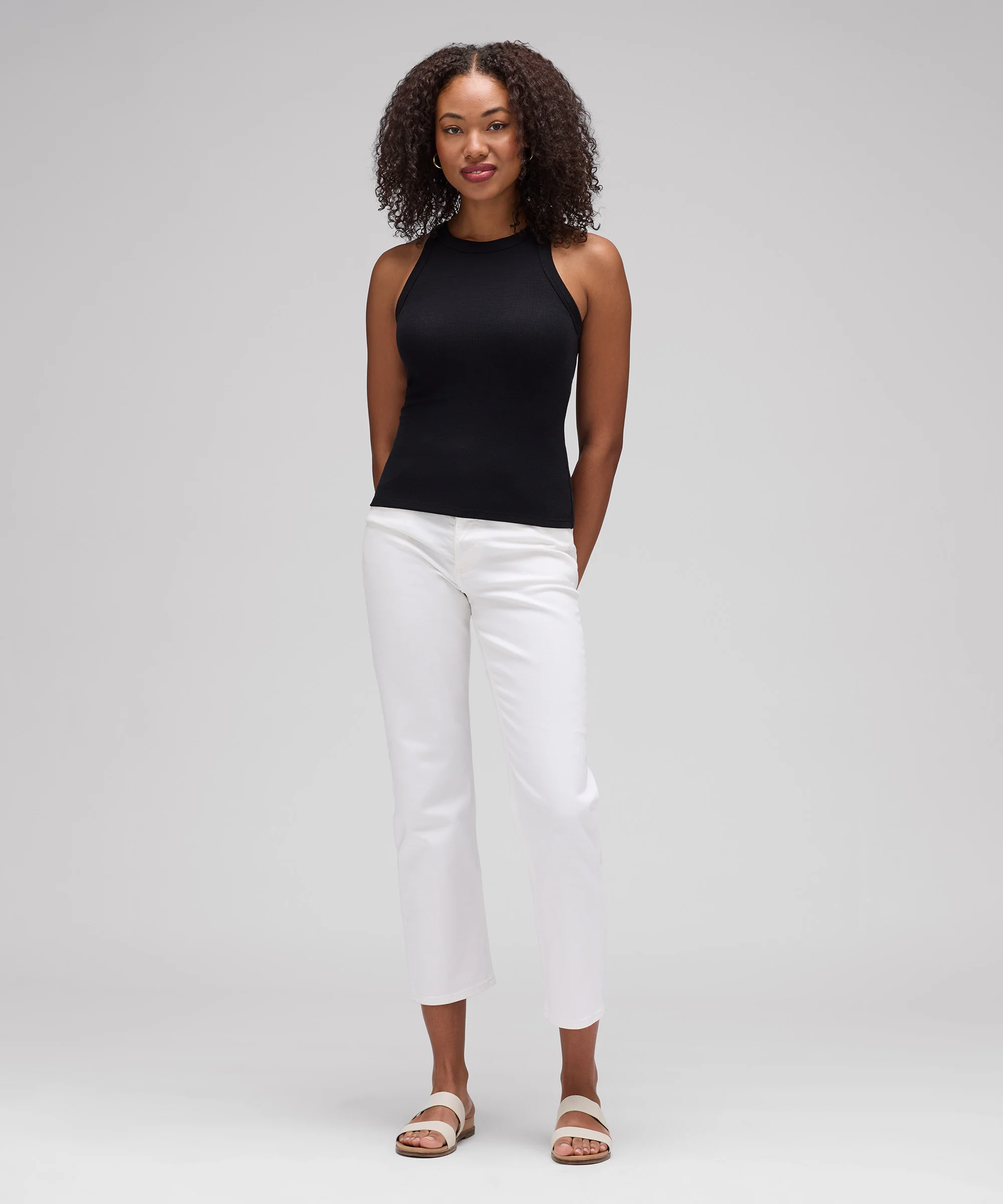 Women's Merino Rib Racer Tank - Image 25