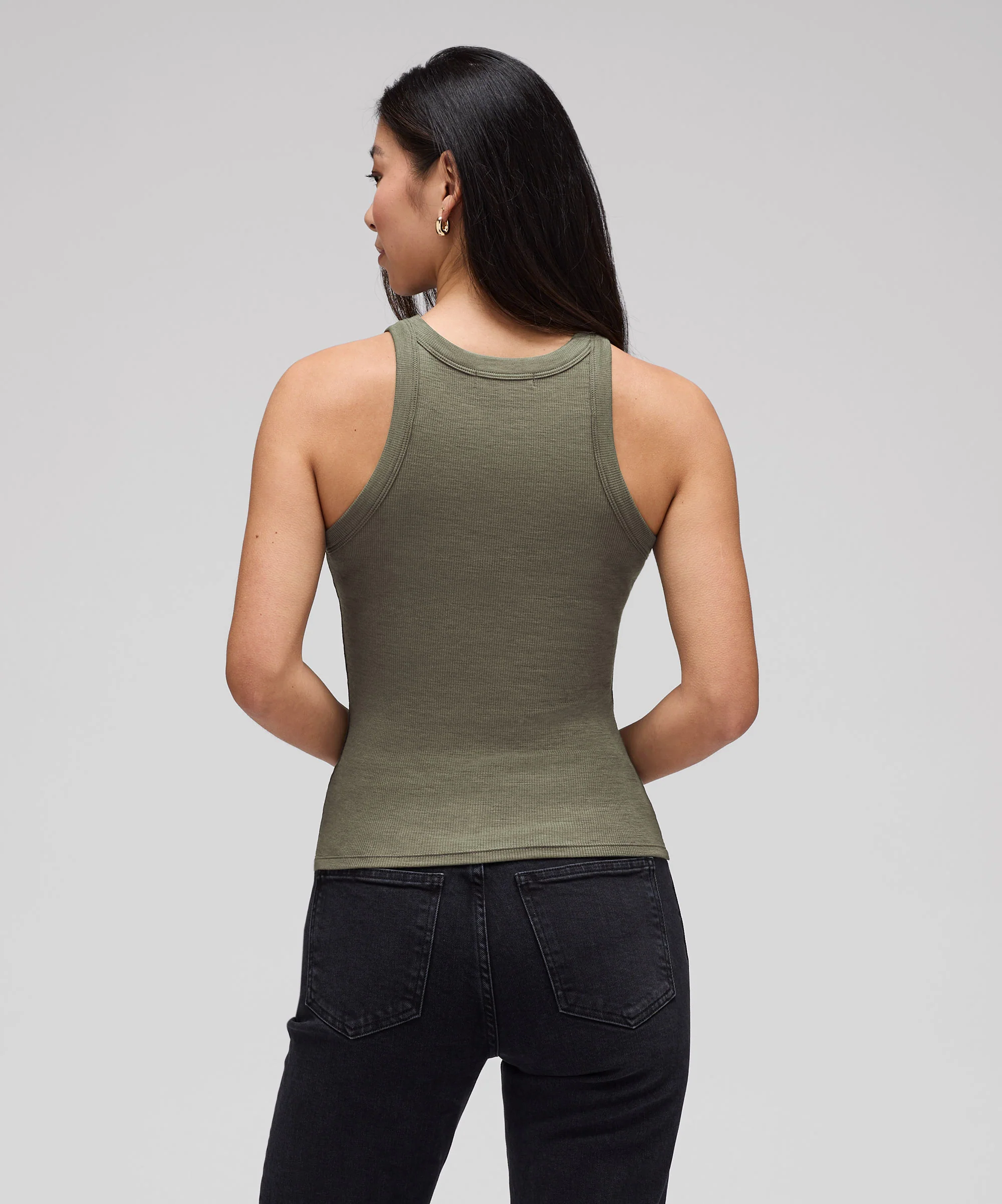 Women's Merino Rib Racer Tank - Image 34