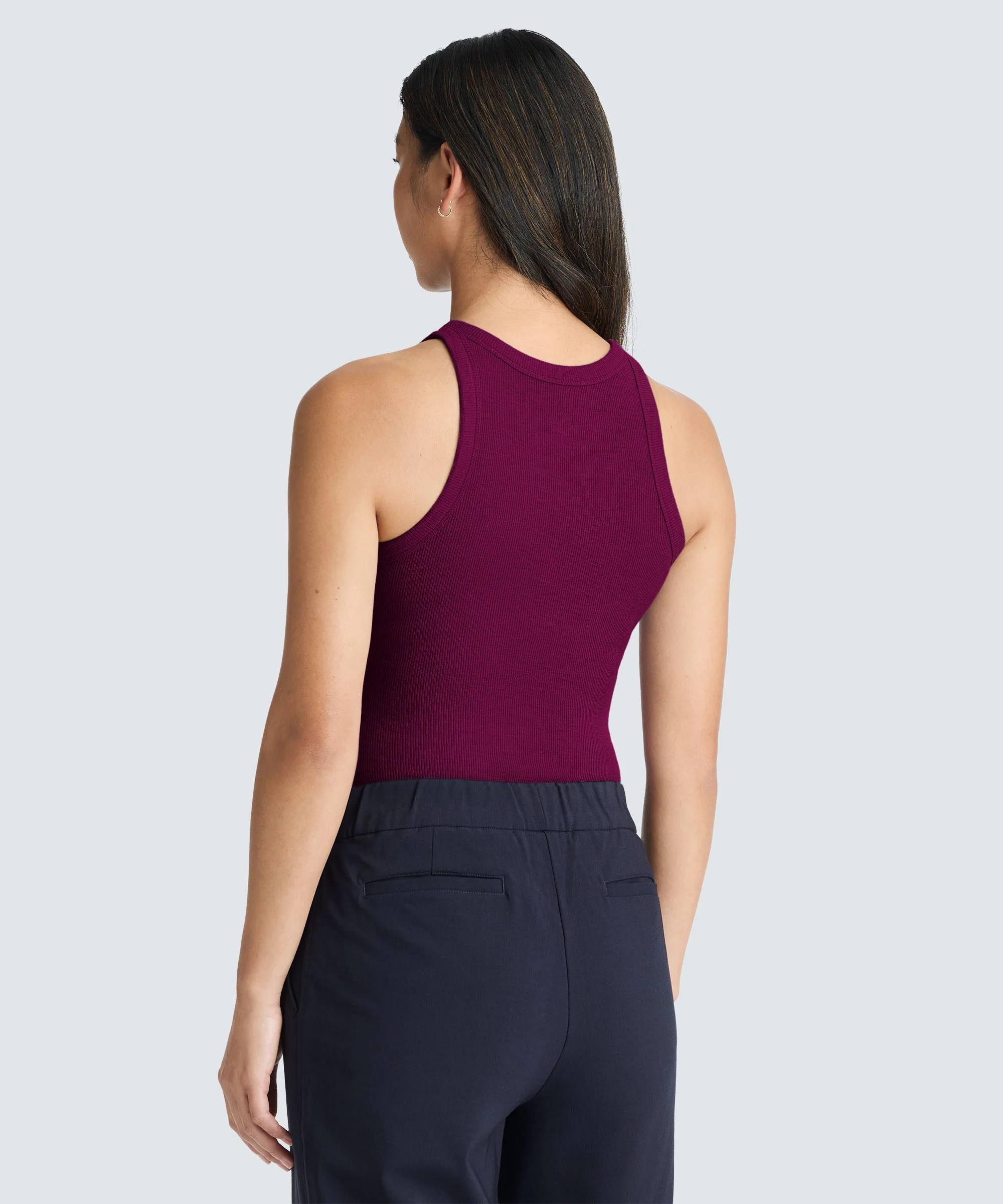Women's Merino Rib Racer Tank - Image 52
