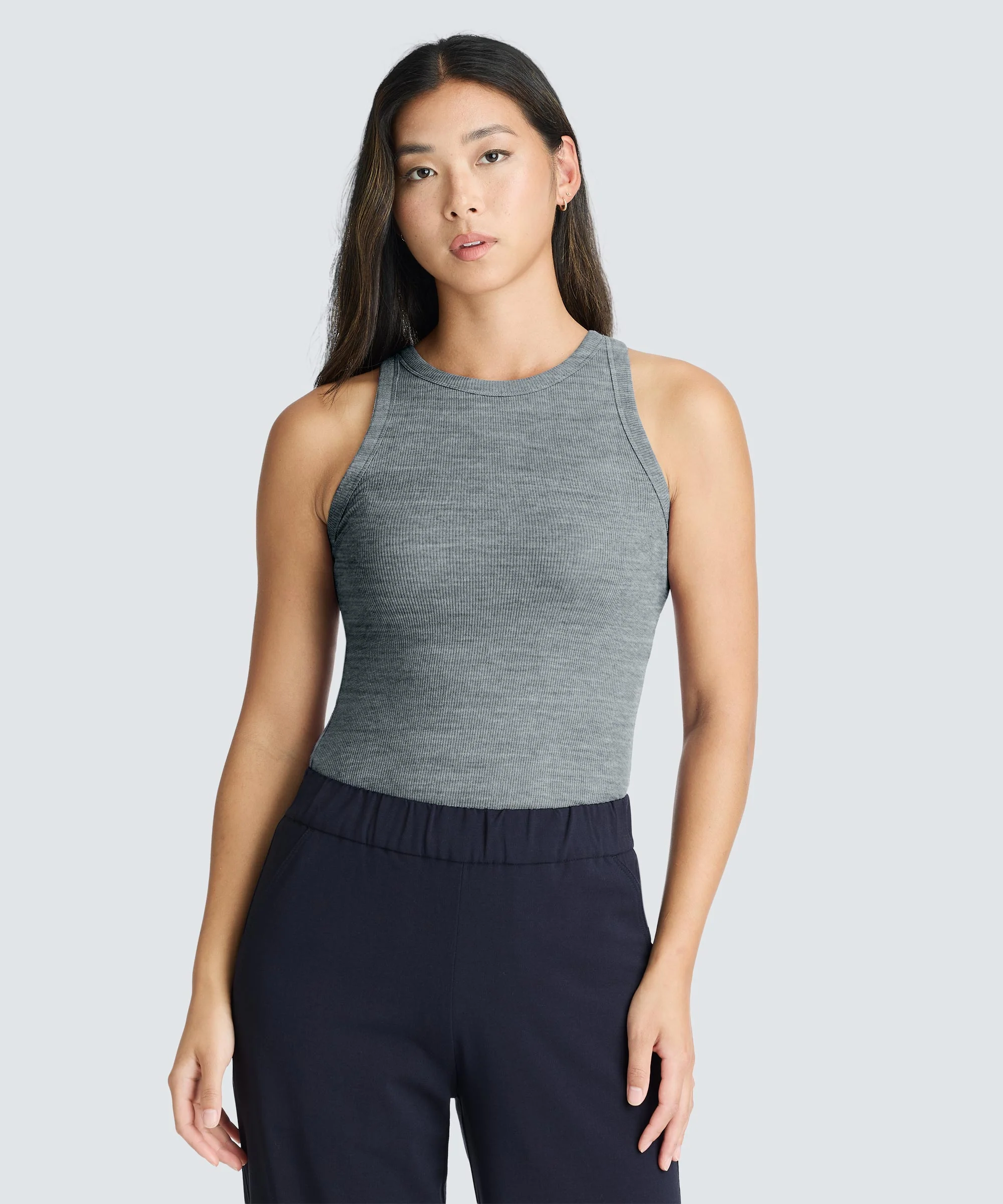 Women's Merino Rib Racer Tank - Image 6