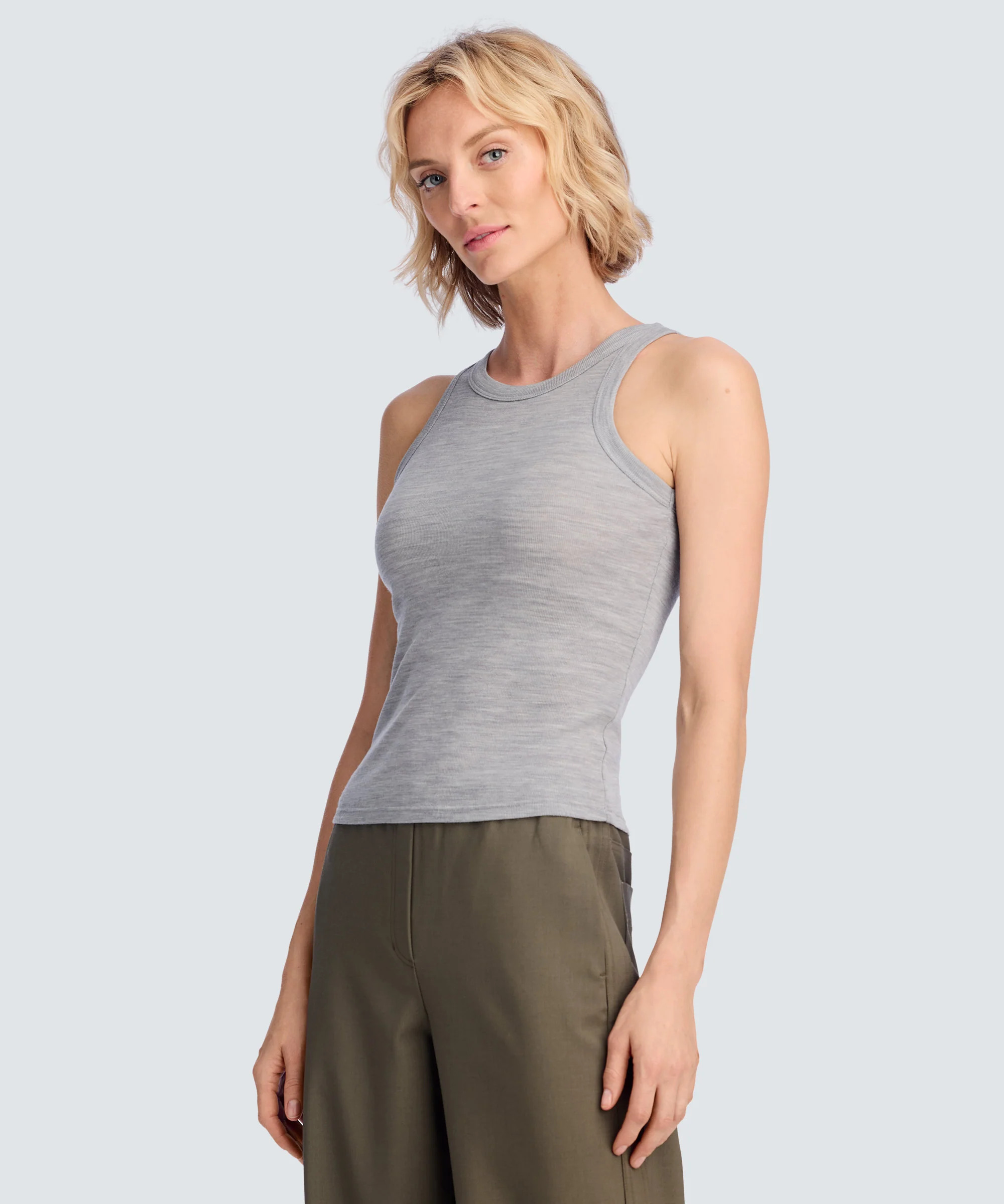 Women's Merino Rib Racer Tank - Image 62