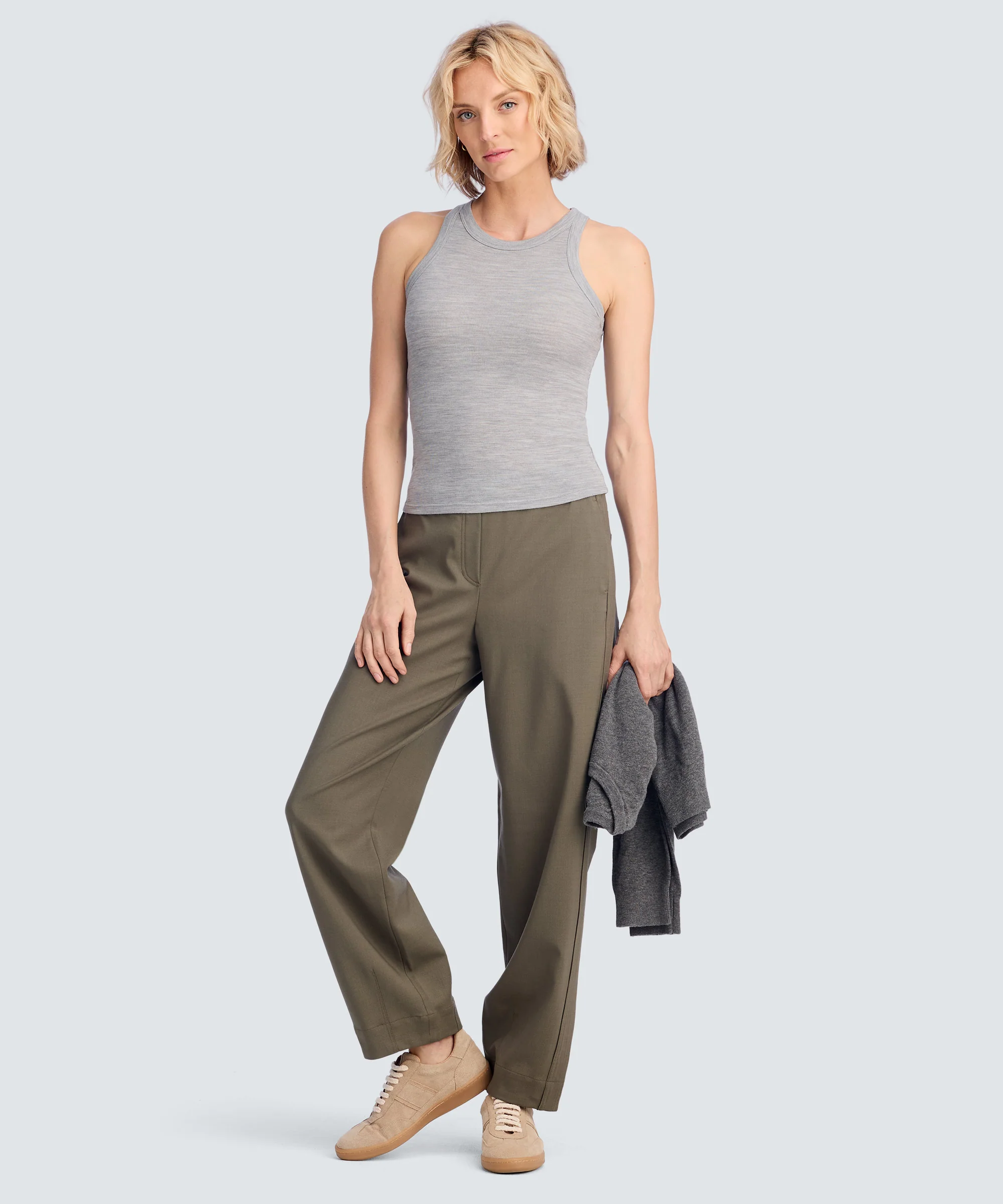 Women's Merino Rib Racer Tank - Image 63