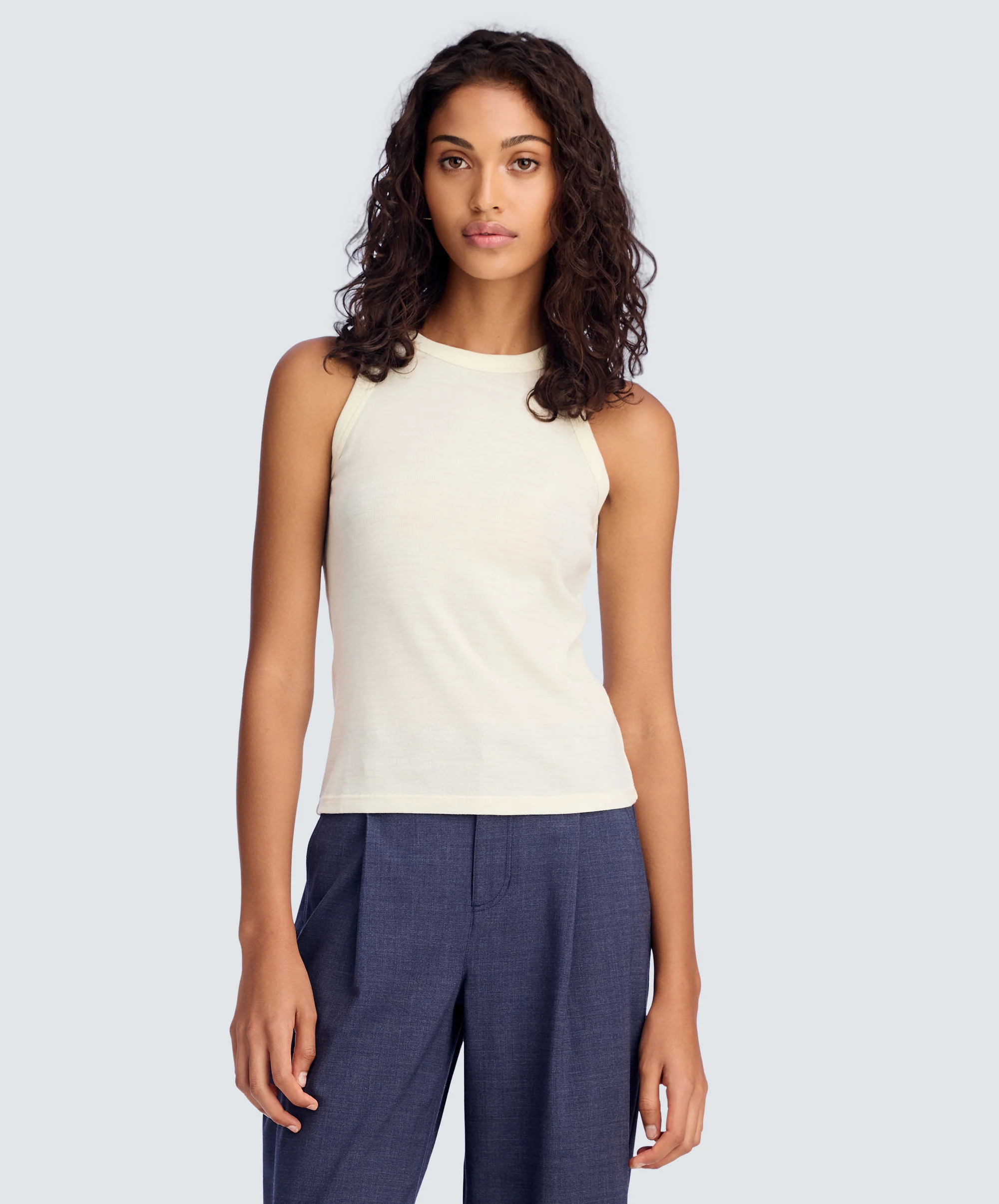 Women's Merino Rib Racer Tank - Image 66