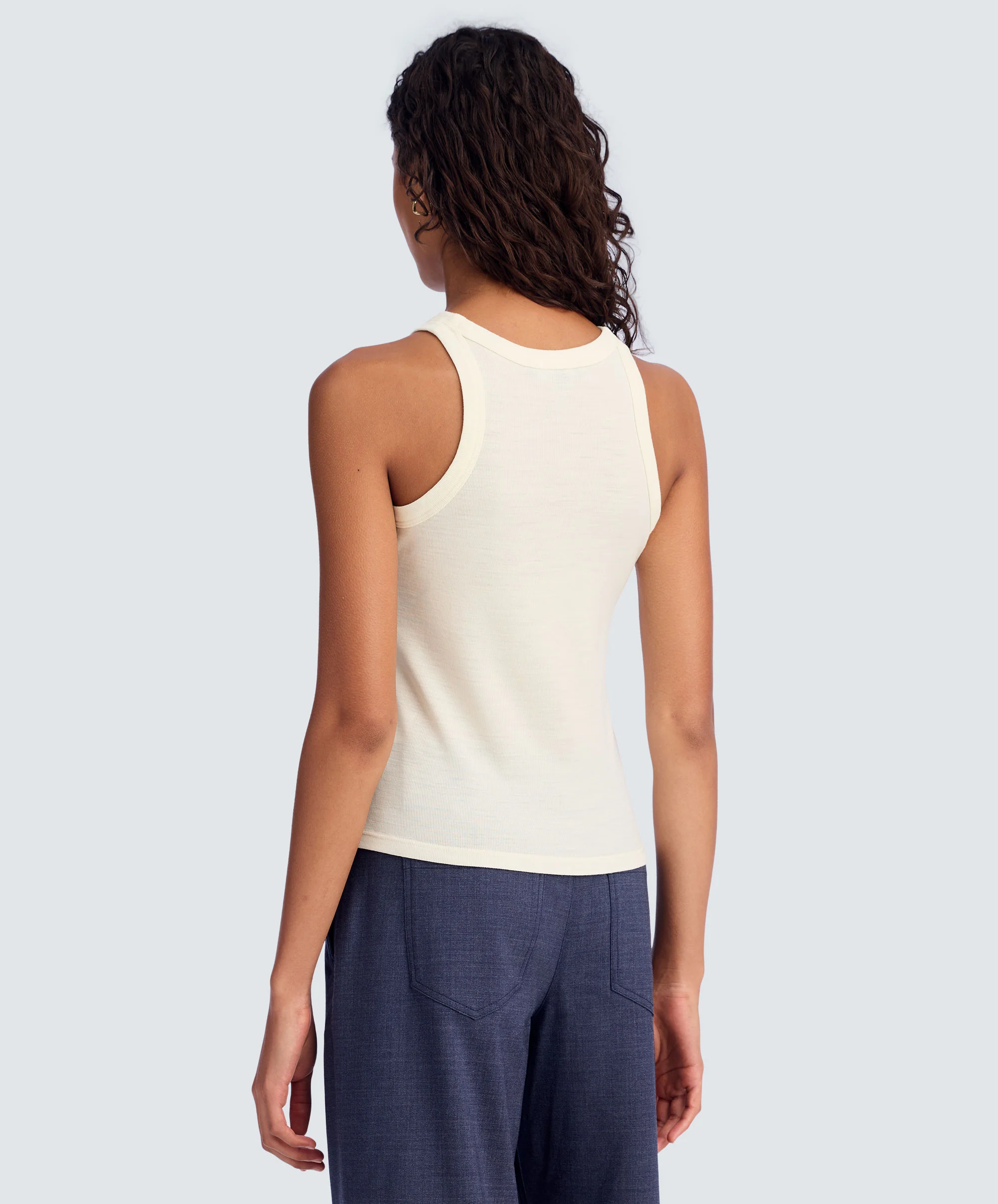Women's Merino Rib Racer Tank - Image 67