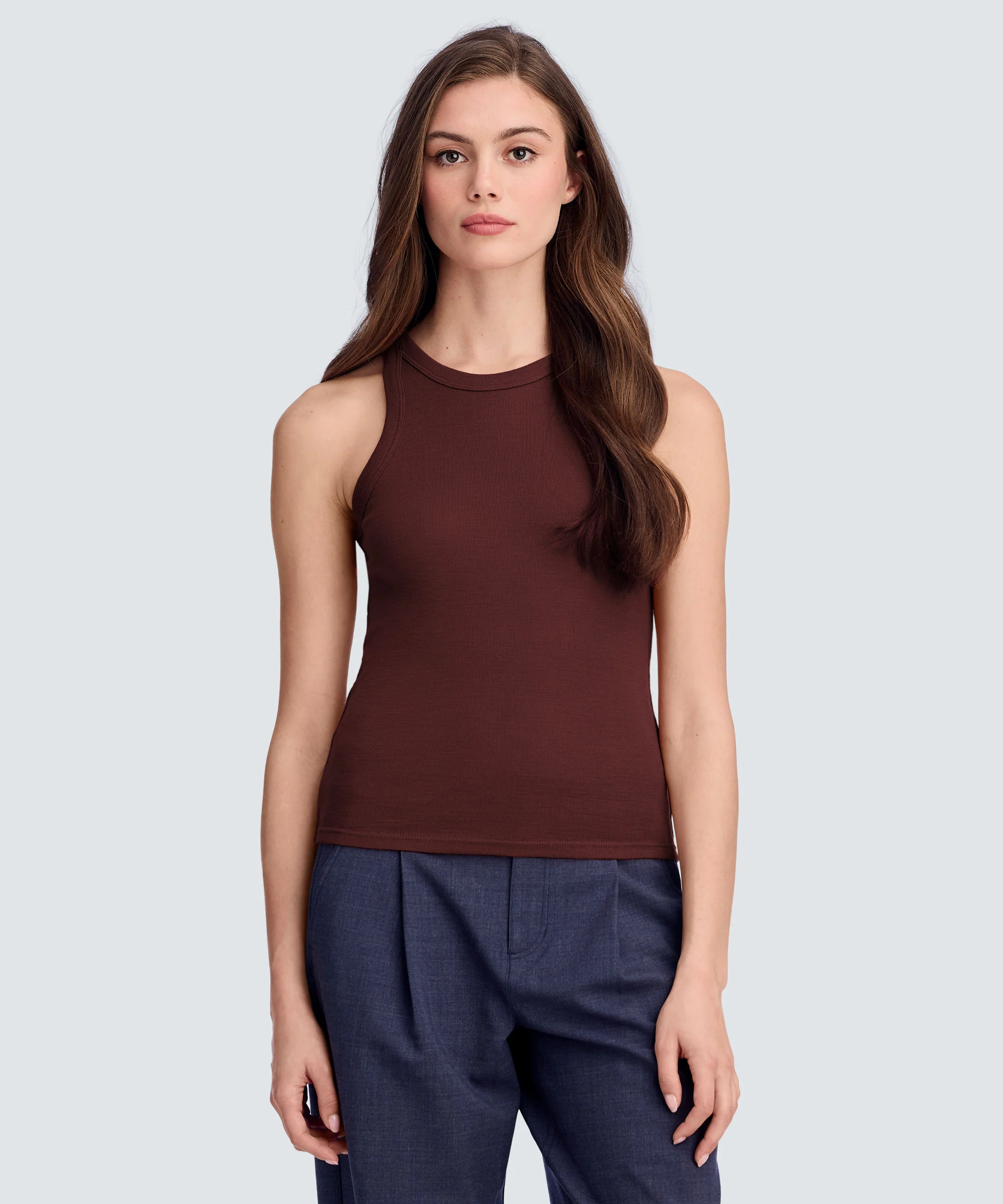 Women's Merino Rib Racer Tank - Image 72