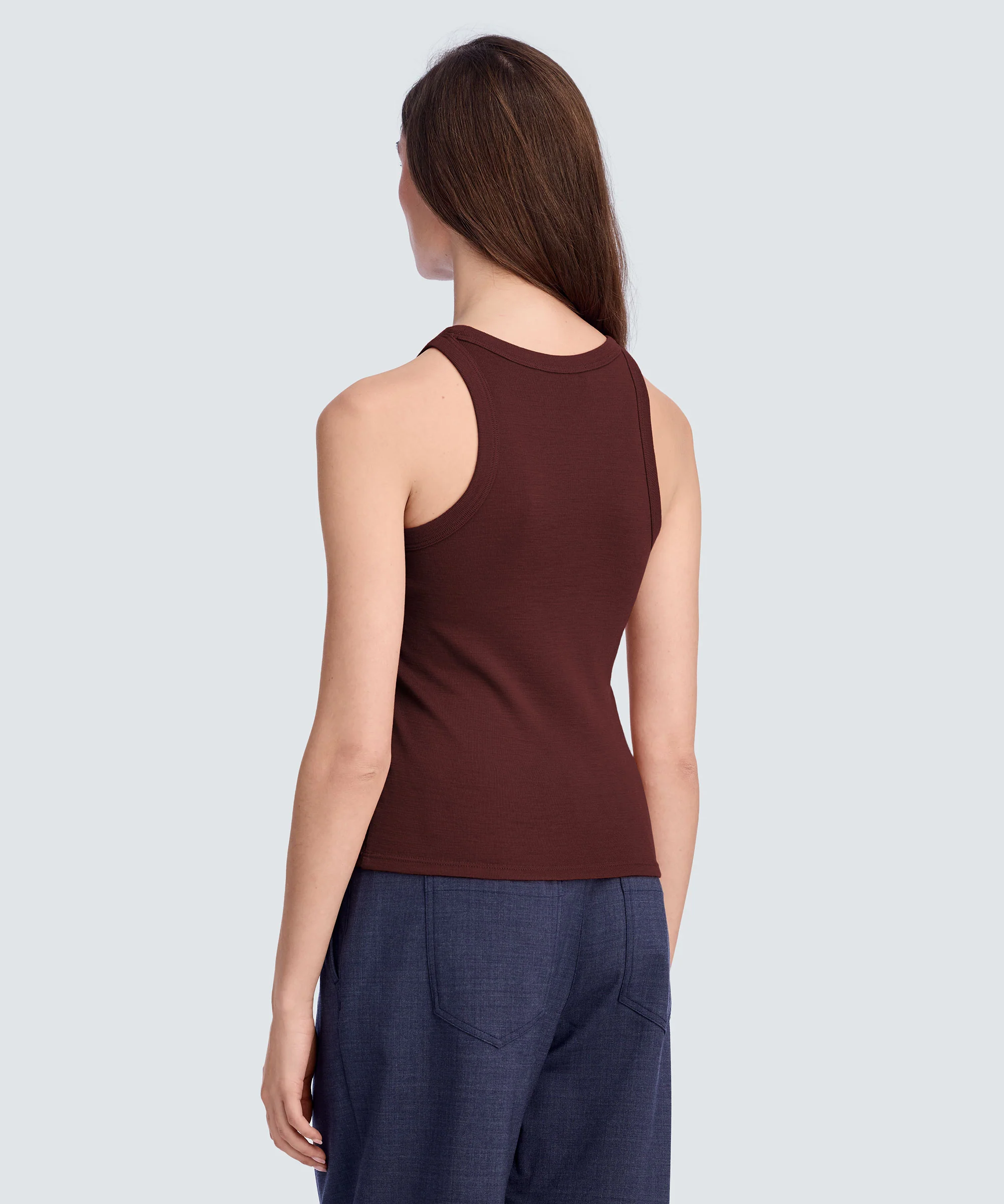 Women's Merino Rib Racer Tank - Image 73