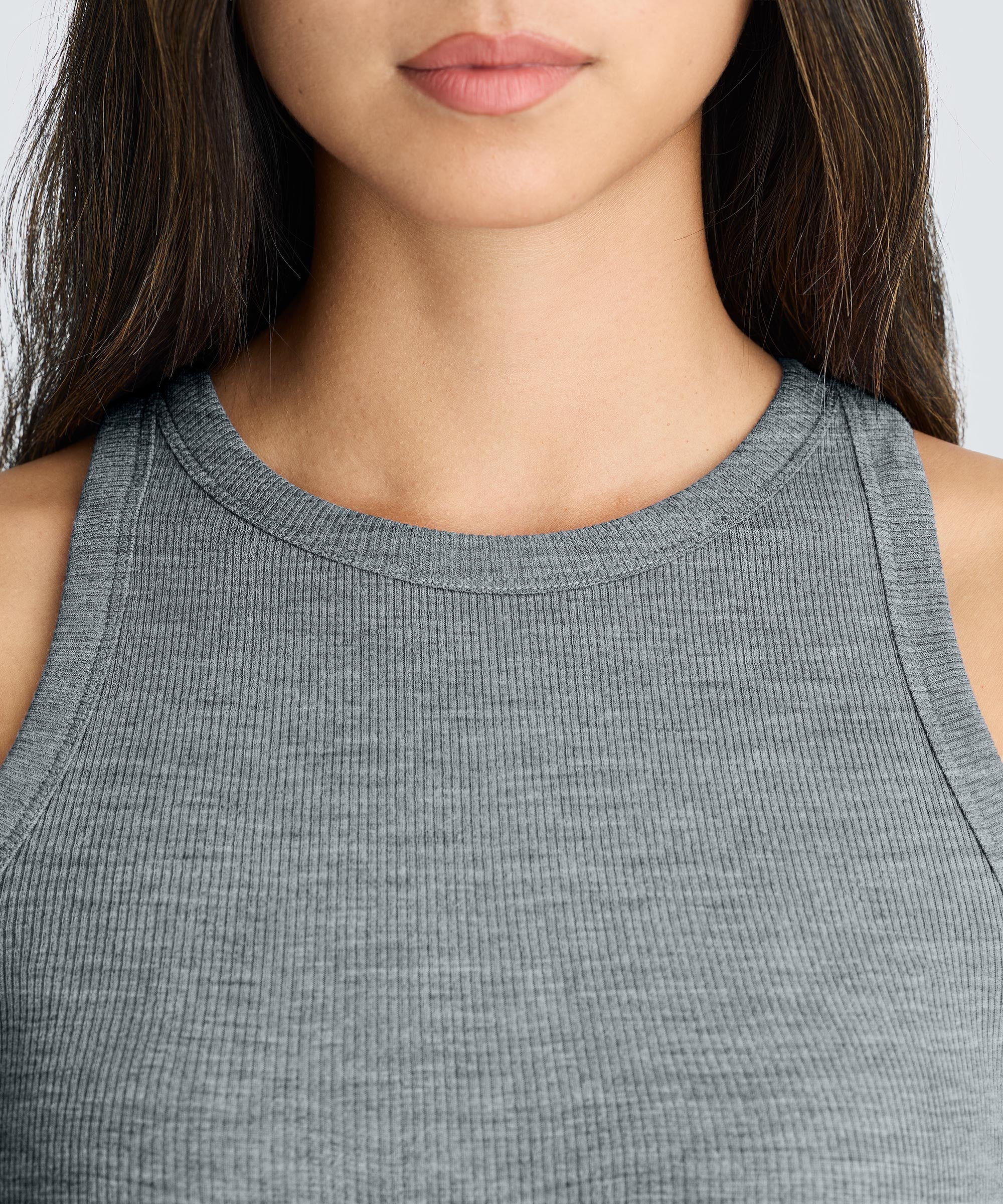 Women's Merino Rib Racer Tank - Image 8