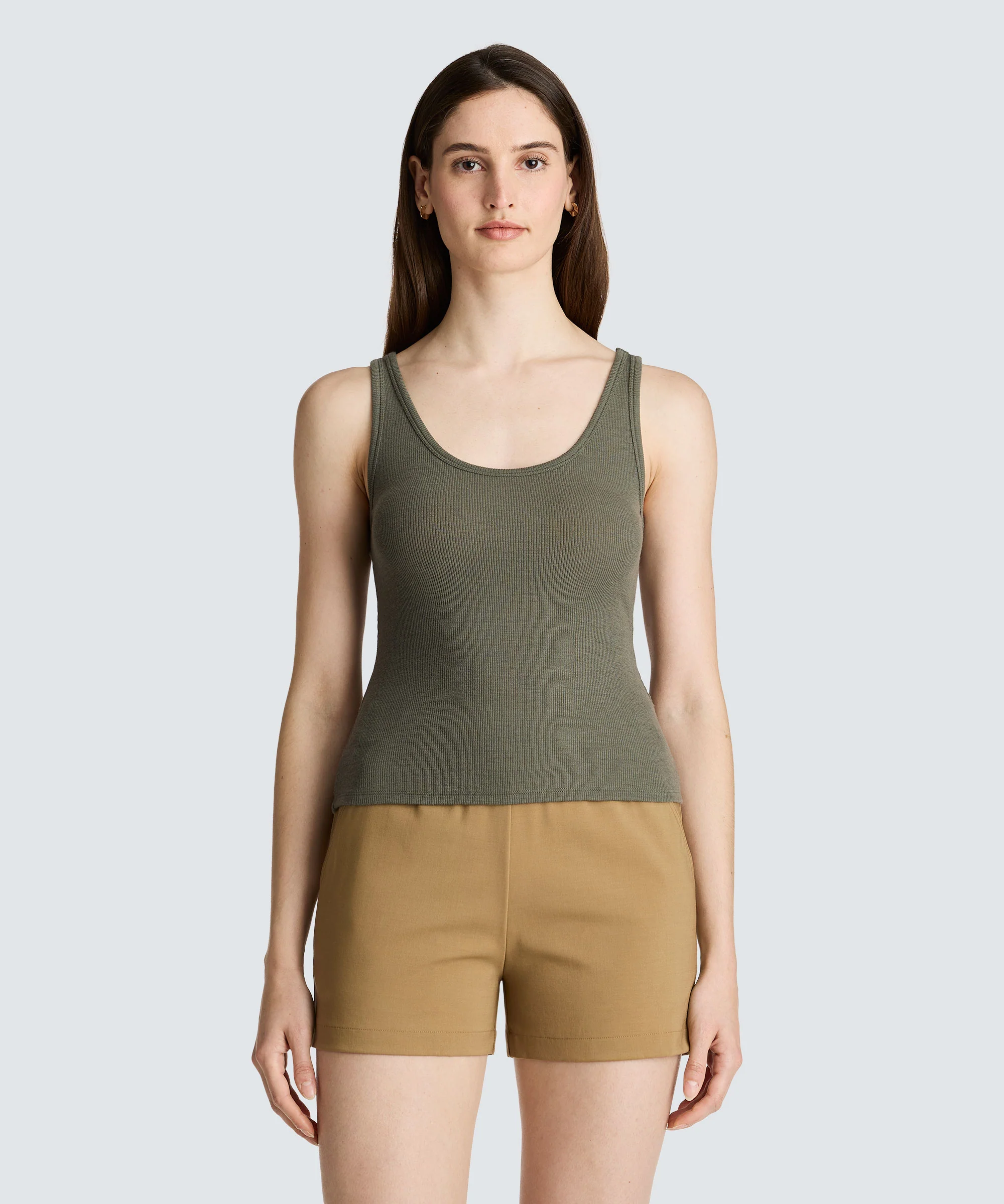 Women's Merino Rib Scoop Neck Tank - Image 11