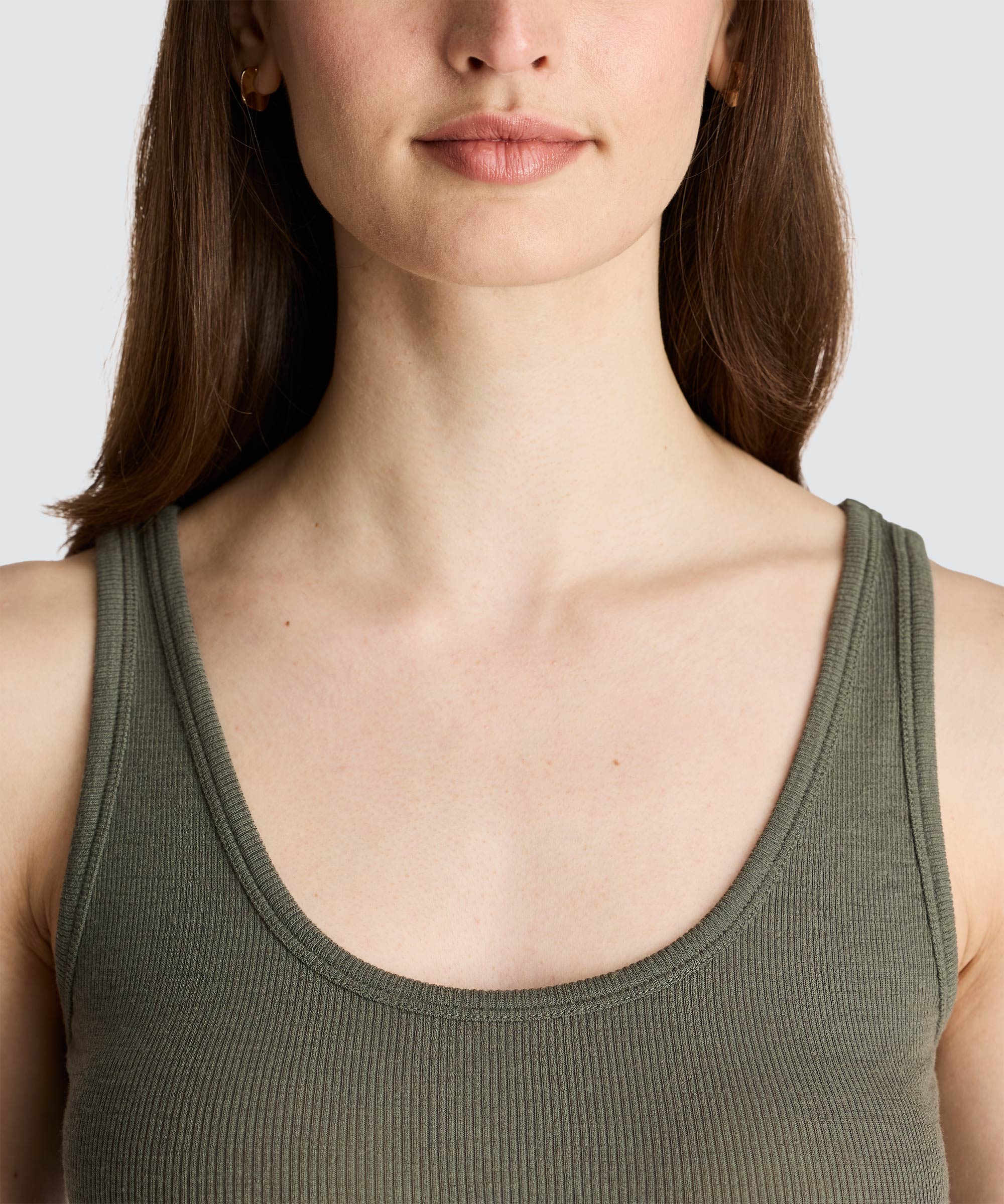 Women's Merino Rib Scoop Neck Tank - Image 13