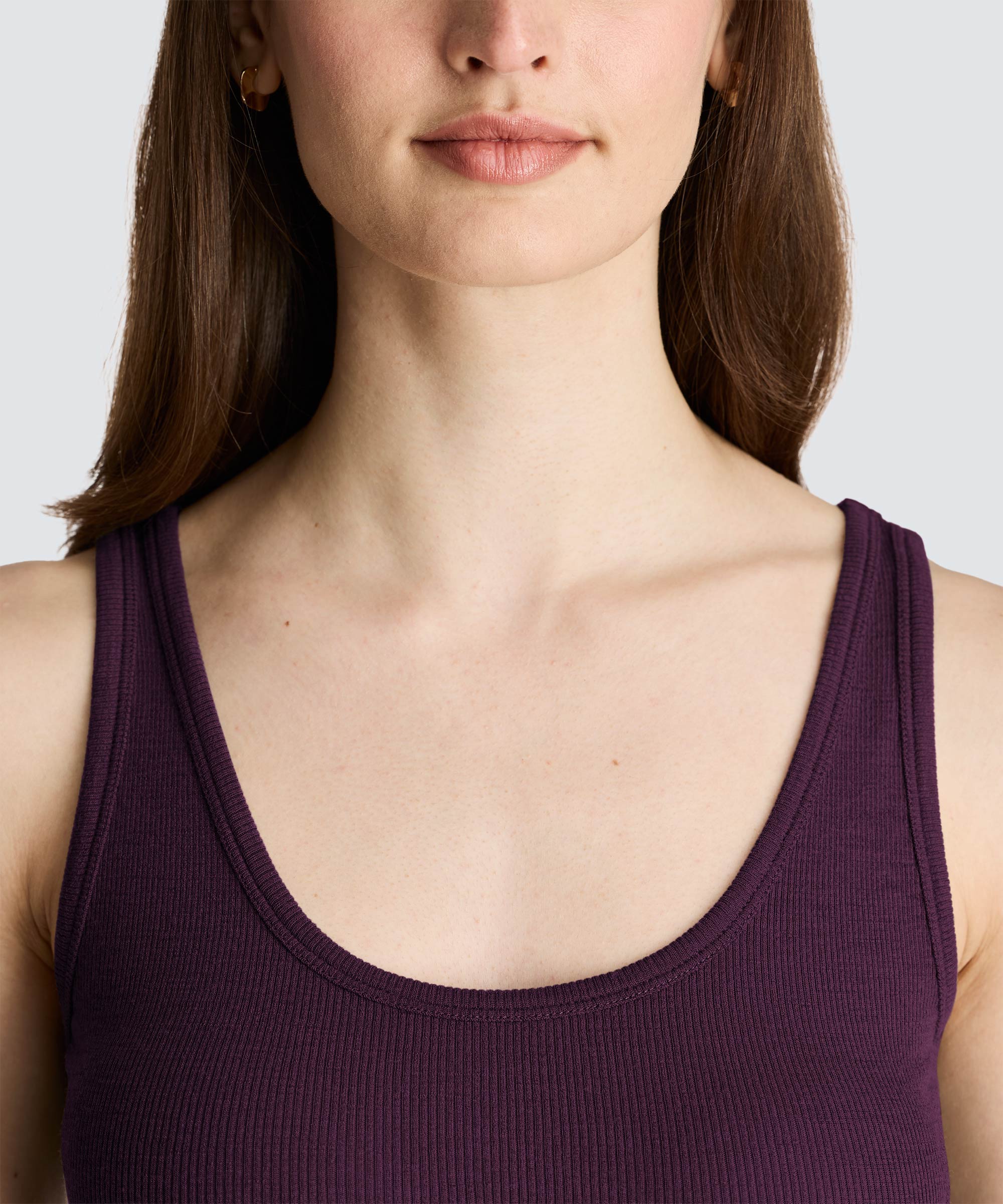 Women's Merino Rib Scoop Neck Tank - Image 3