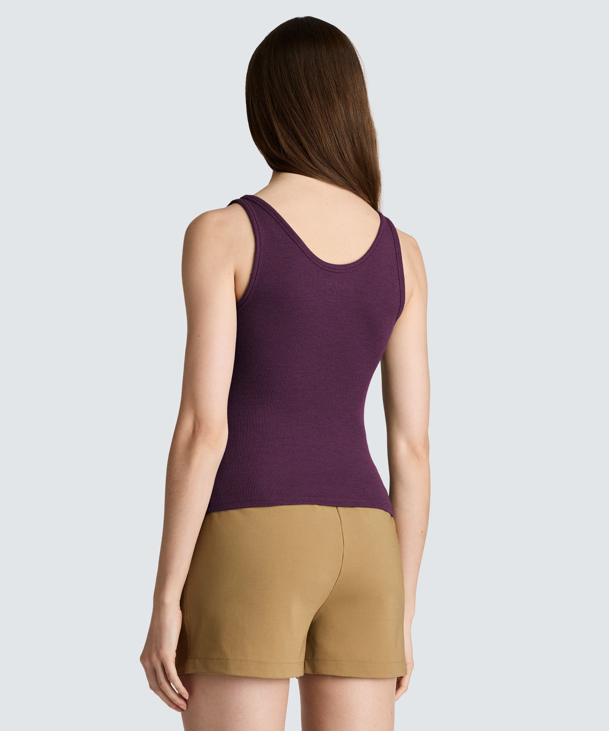 Women's Merino Rib Scoop Neck Tank - Image 4