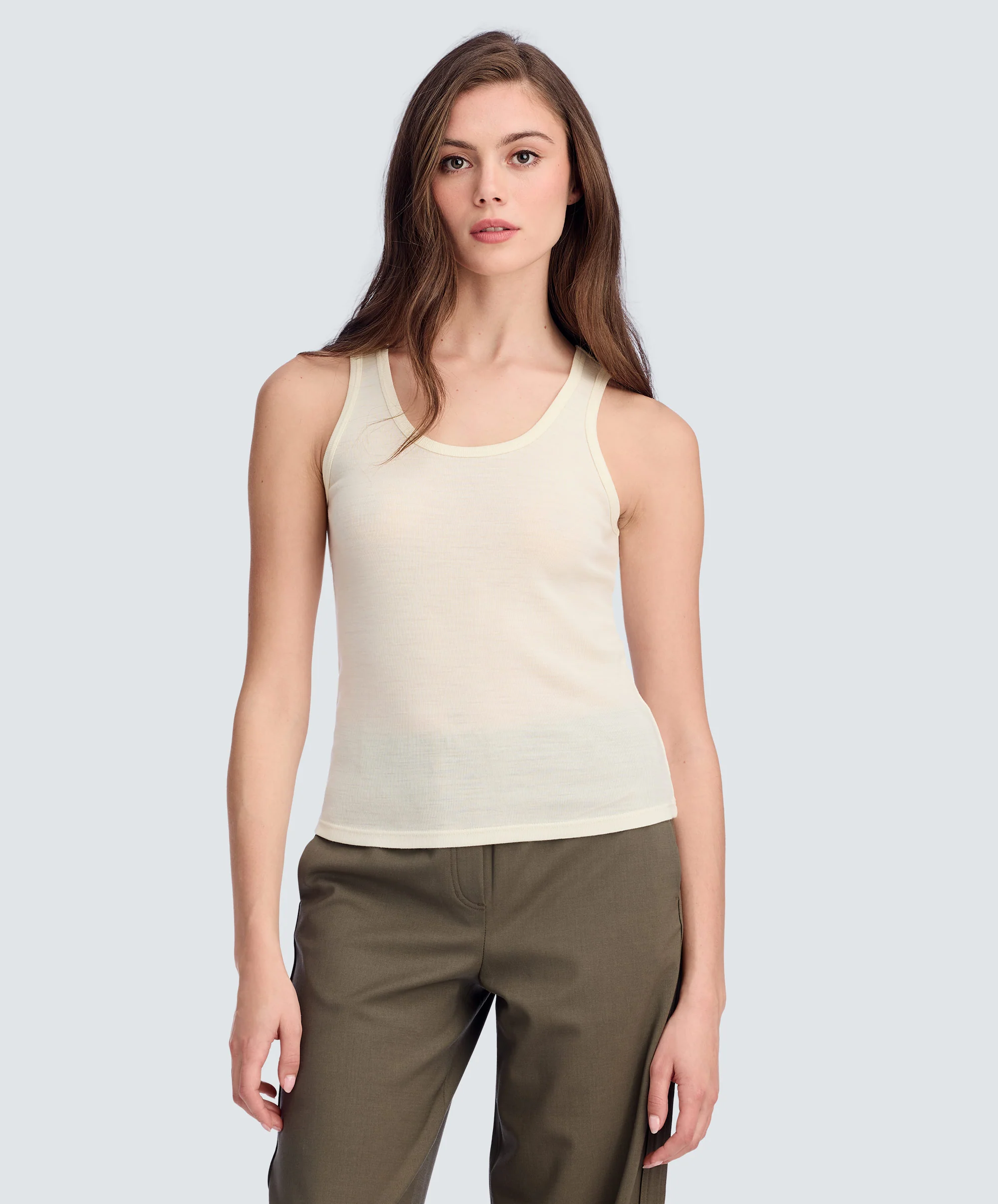 Women's Merino Rib Scoop Neck Tank - Image 40