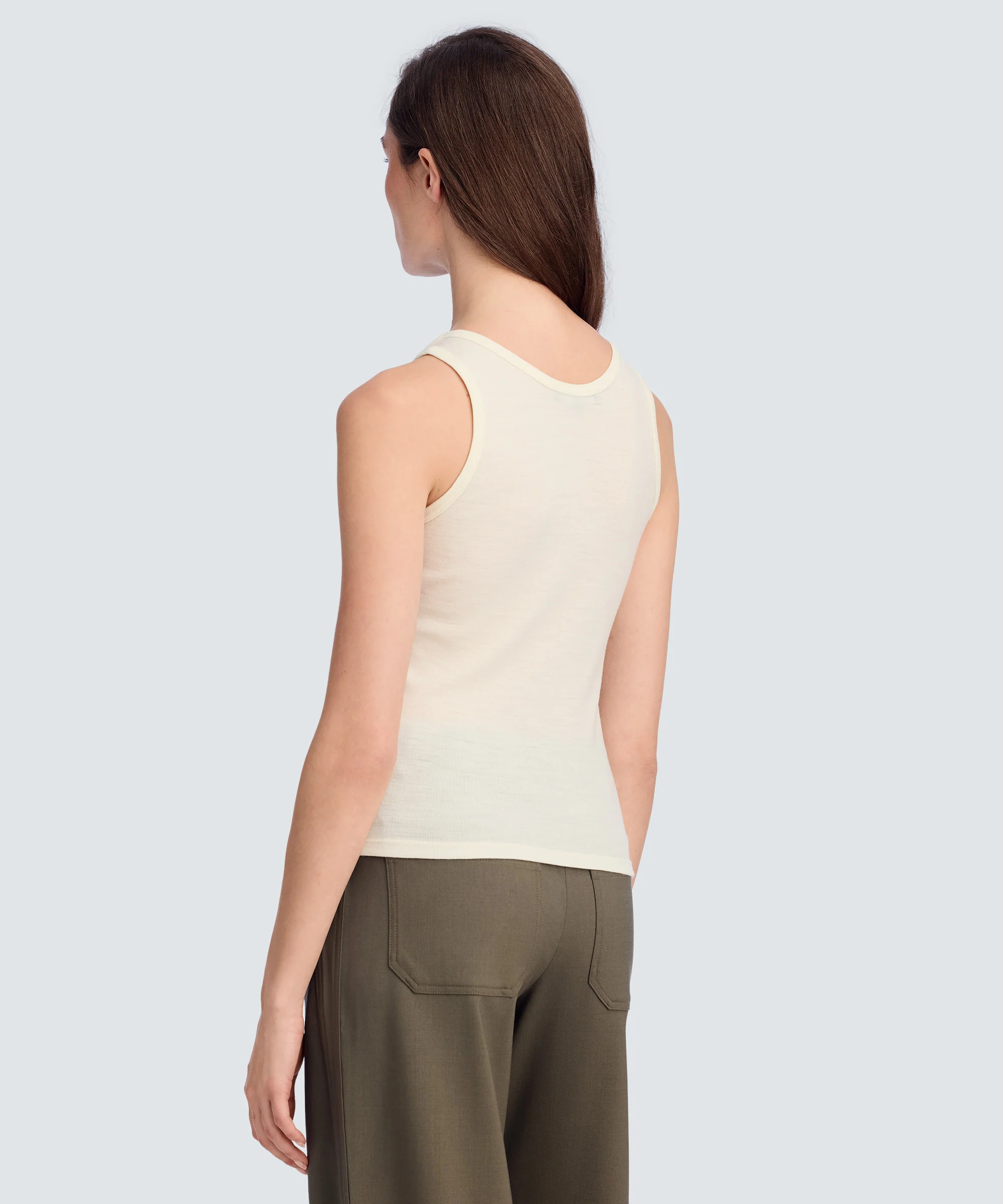 Women's Merino Rib Scoop Neck Tank - Image 41