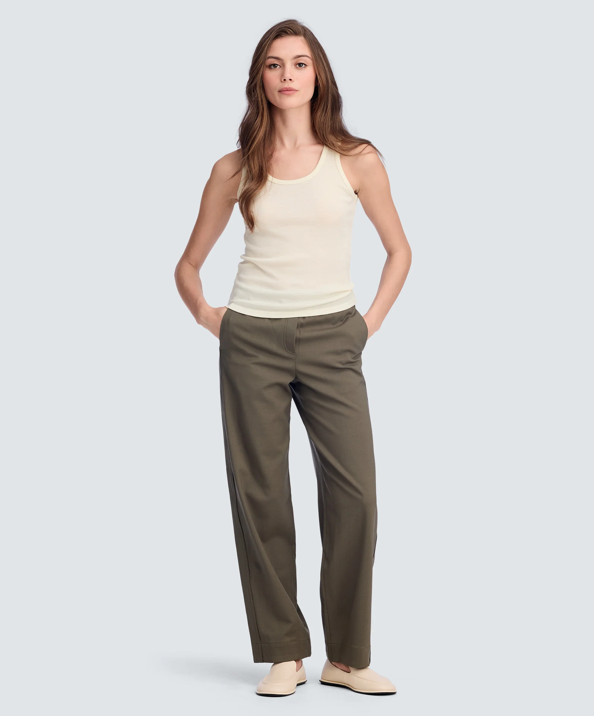 Women's Merino Rib Scoop Neck Tank - Image 43