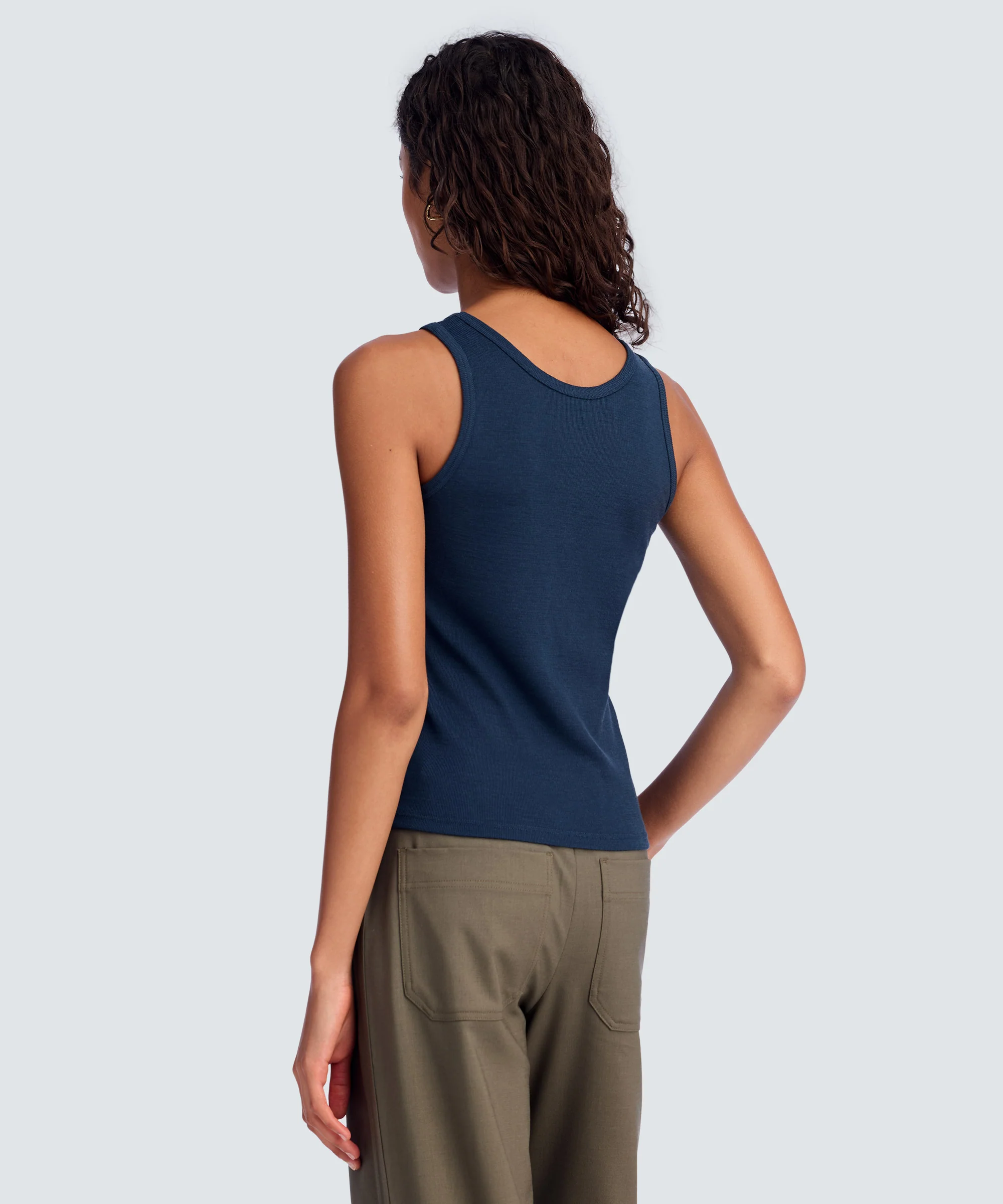 Women's Merino Rib Scoop Neck Tank - Image 47