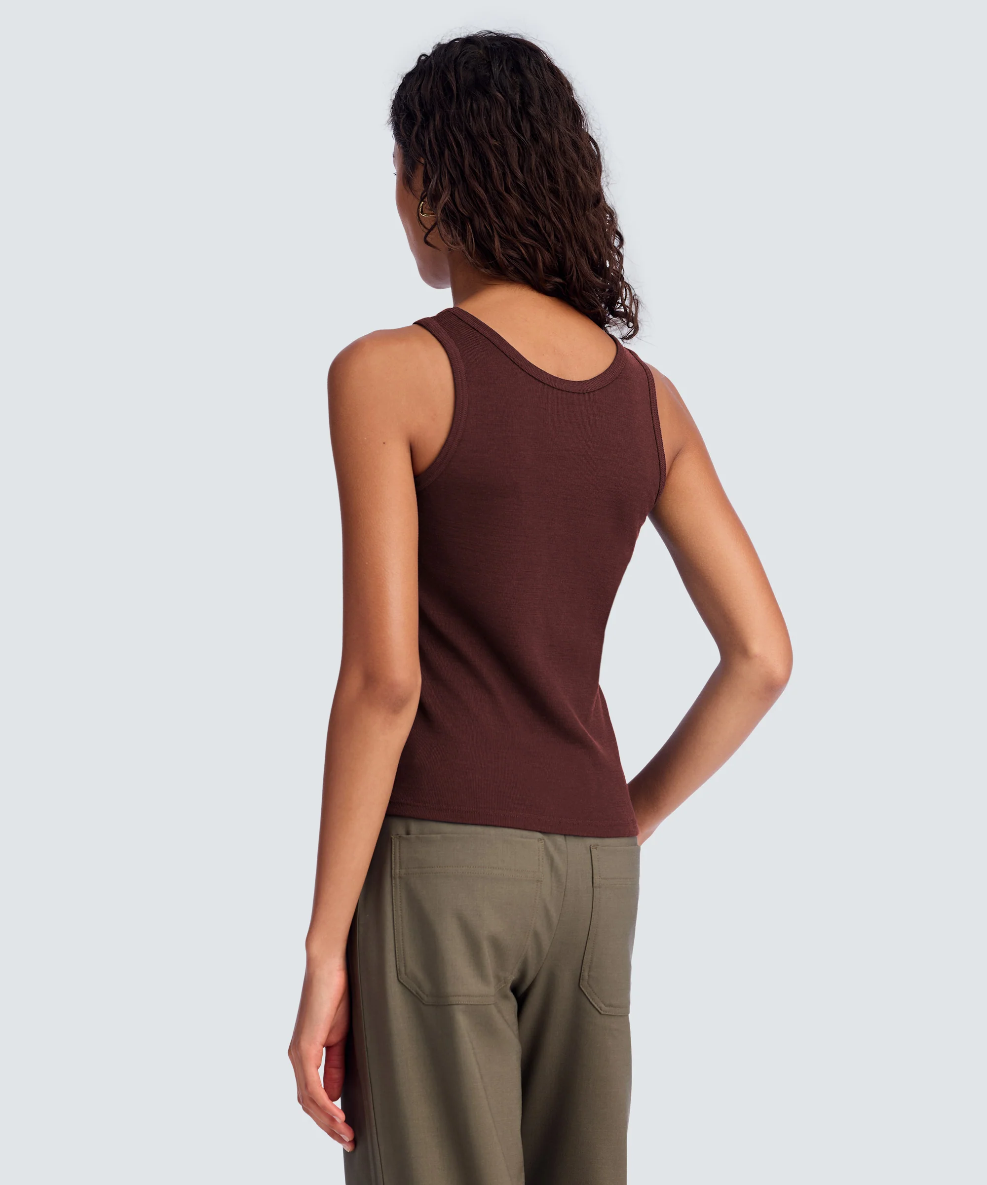 Women's Merino Rib Scoop Neck Tank - Image 56
