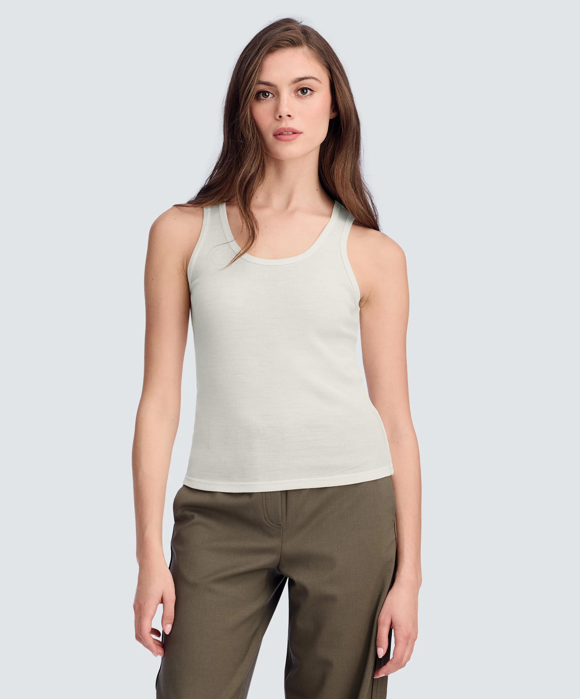 Women's Merino Rib Scoop Neck Tank - Image 58