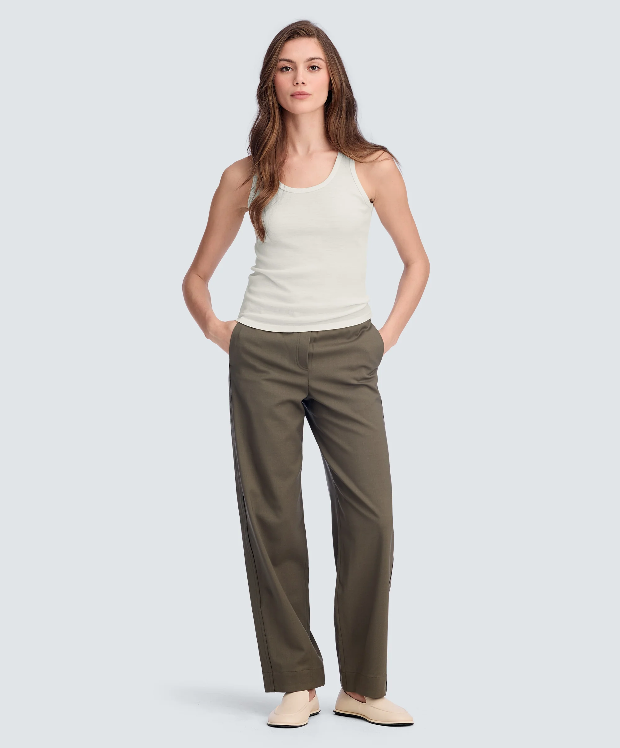Women's Merino Rib Scoop Neck Tank - Image 61